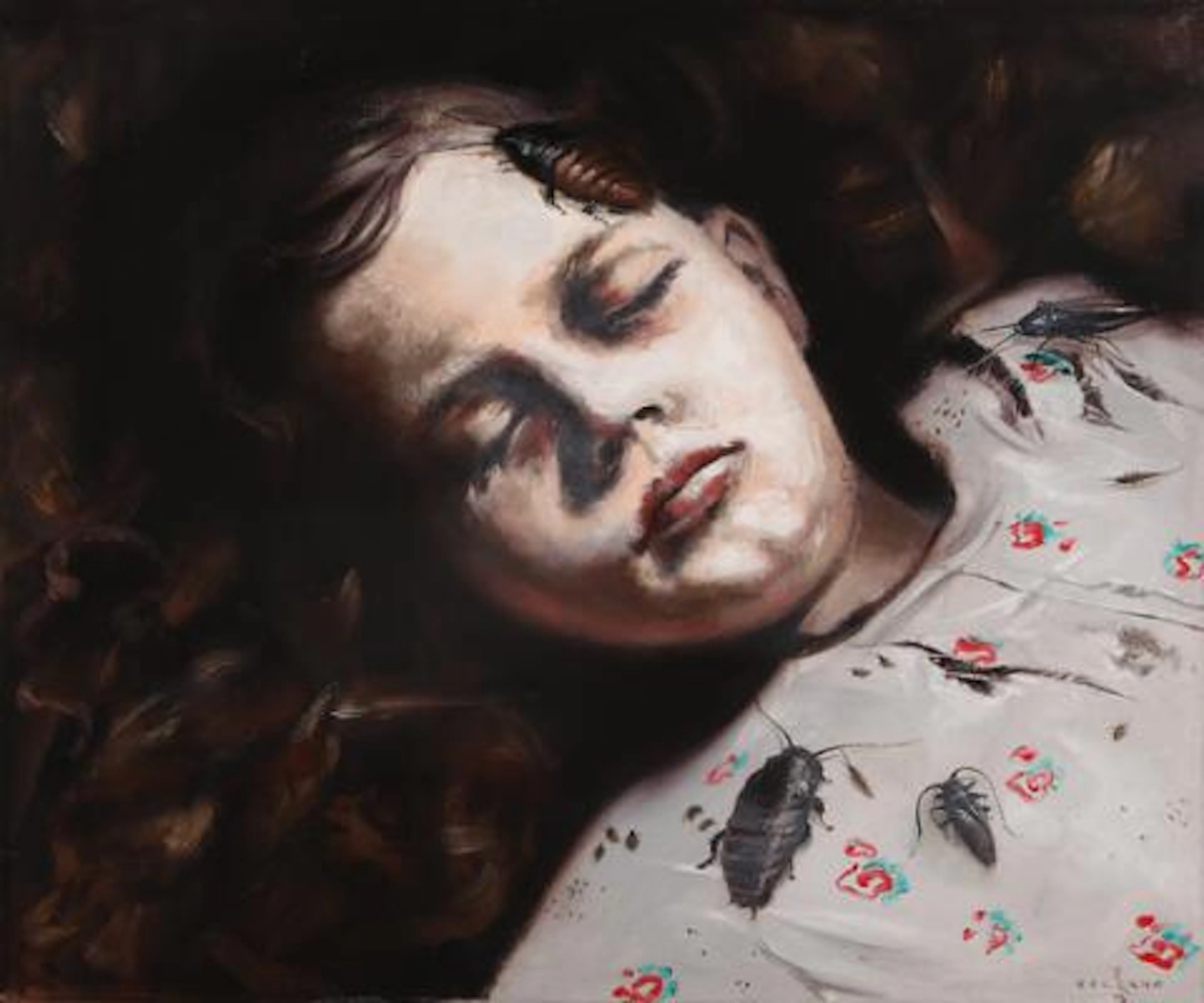 Volkano: Untitled, 2013. Signed Volkano with dating. Oil on canvas.