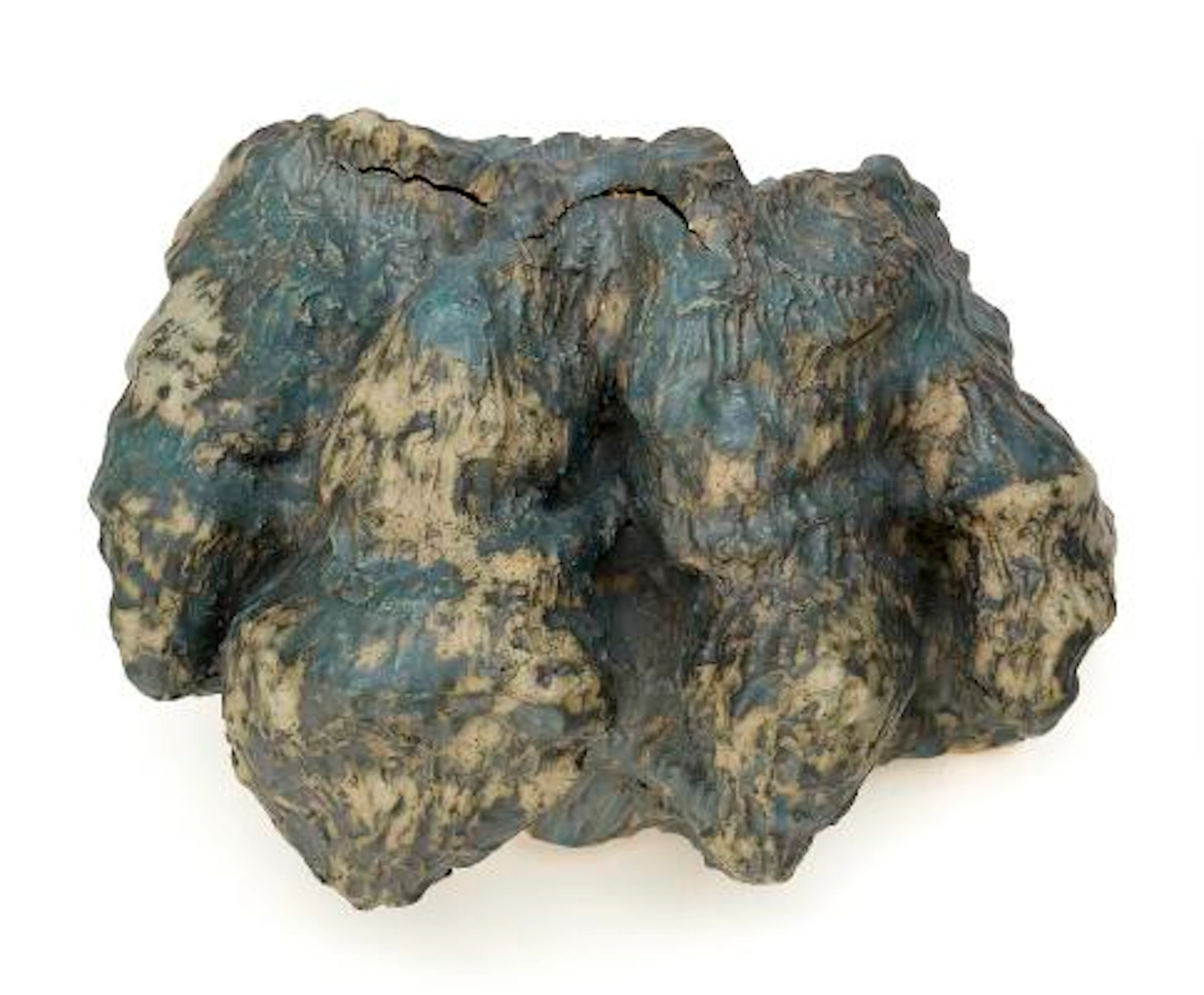 Ubekendt kunstner: Organic/amorphous sculpture. Unsigned. Glazed stoneware.
