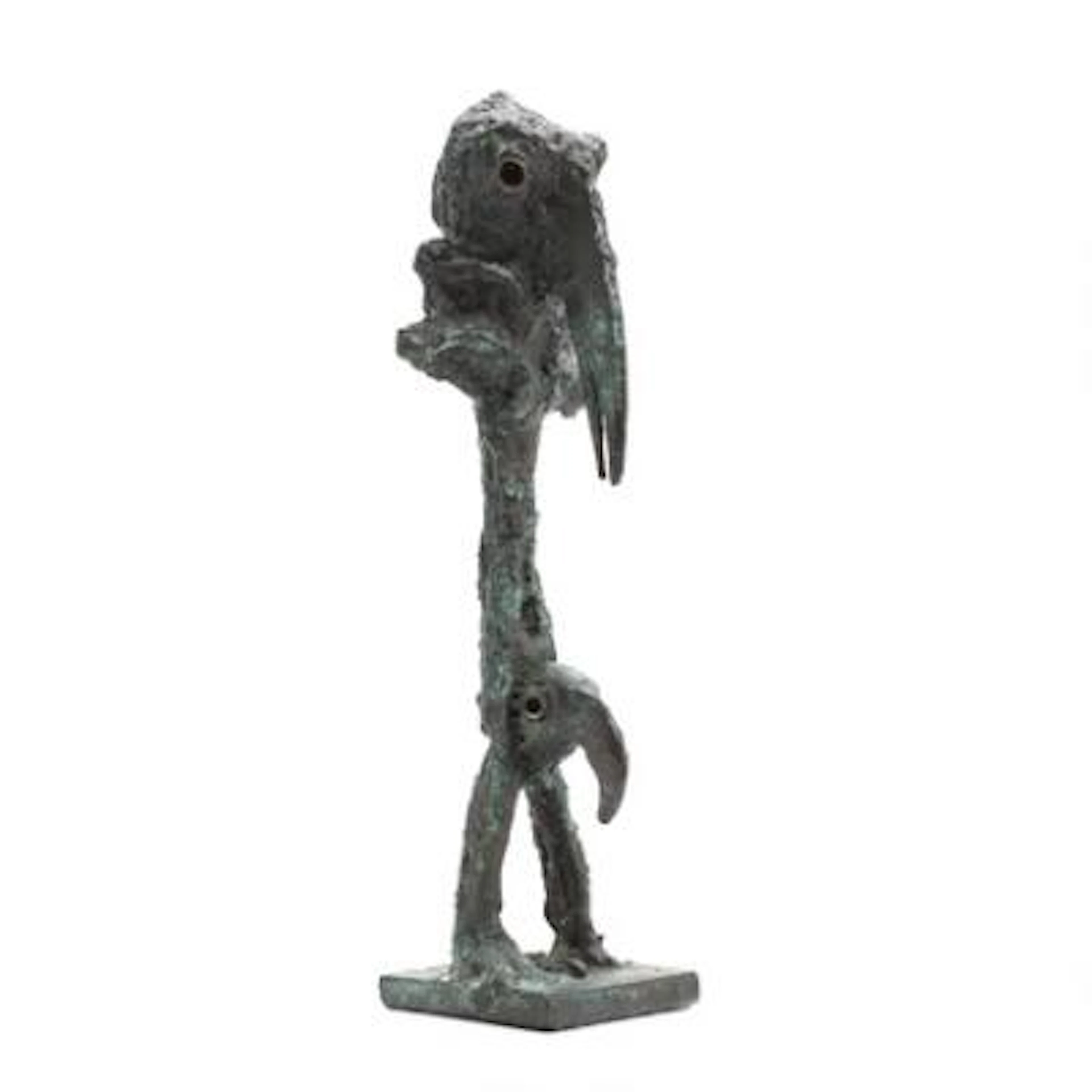 Steffan Herrik: Gumozo. Signed monogram. Patinated bronze. H. 26.5