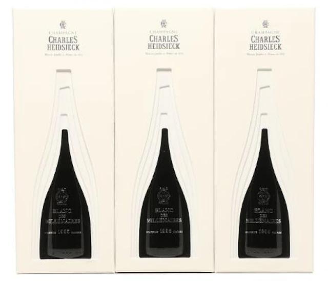 3 bts. Champagne "Blanc des Millénaires", Charles Heidsieck 1995 A