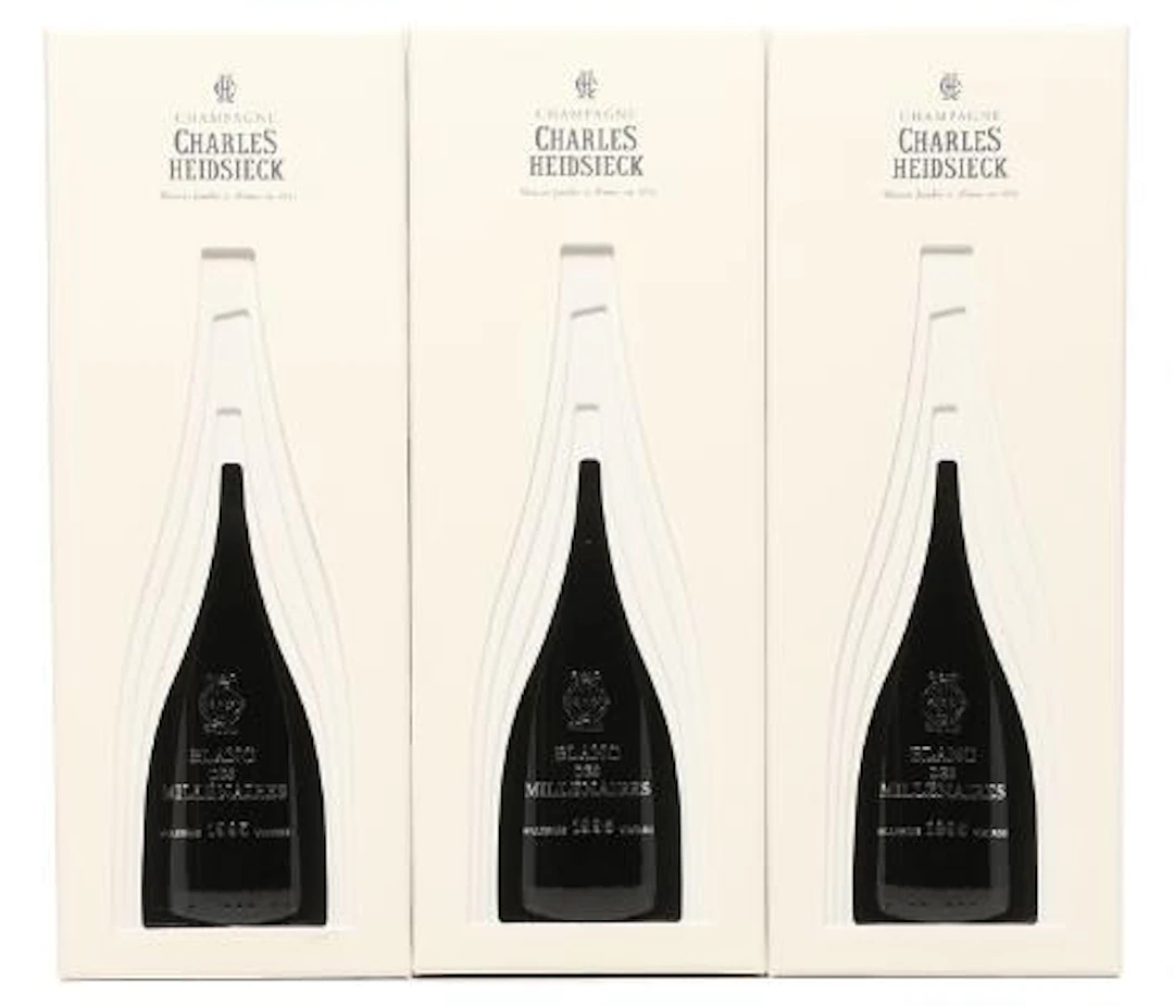 3 bts. Champagne "Blanc des Millénaires", Charles Heidsieck 1995 A