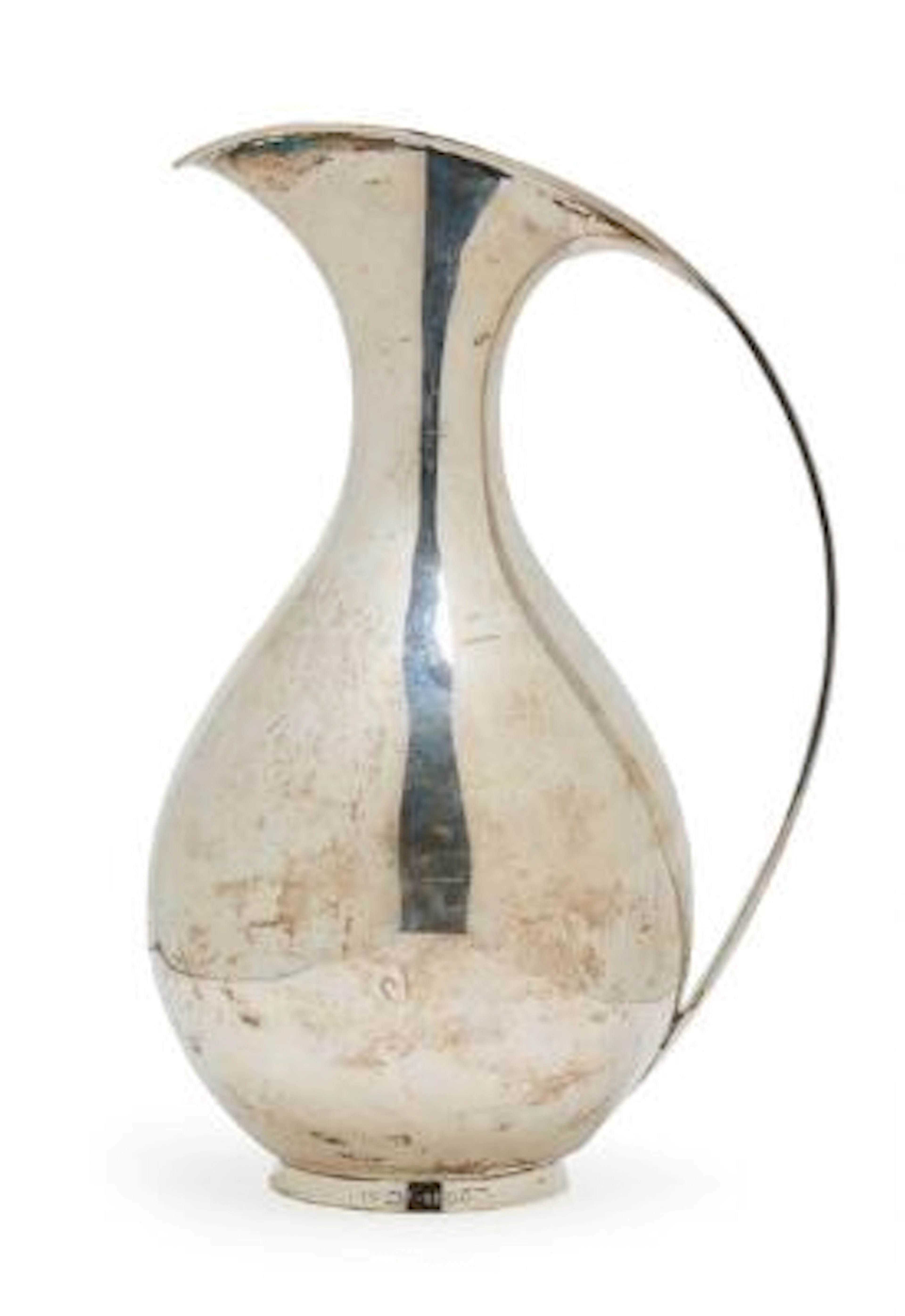 Kay Fisker: A sterling silver pitcher. Marked Kay Fisker. H. 23 cm.