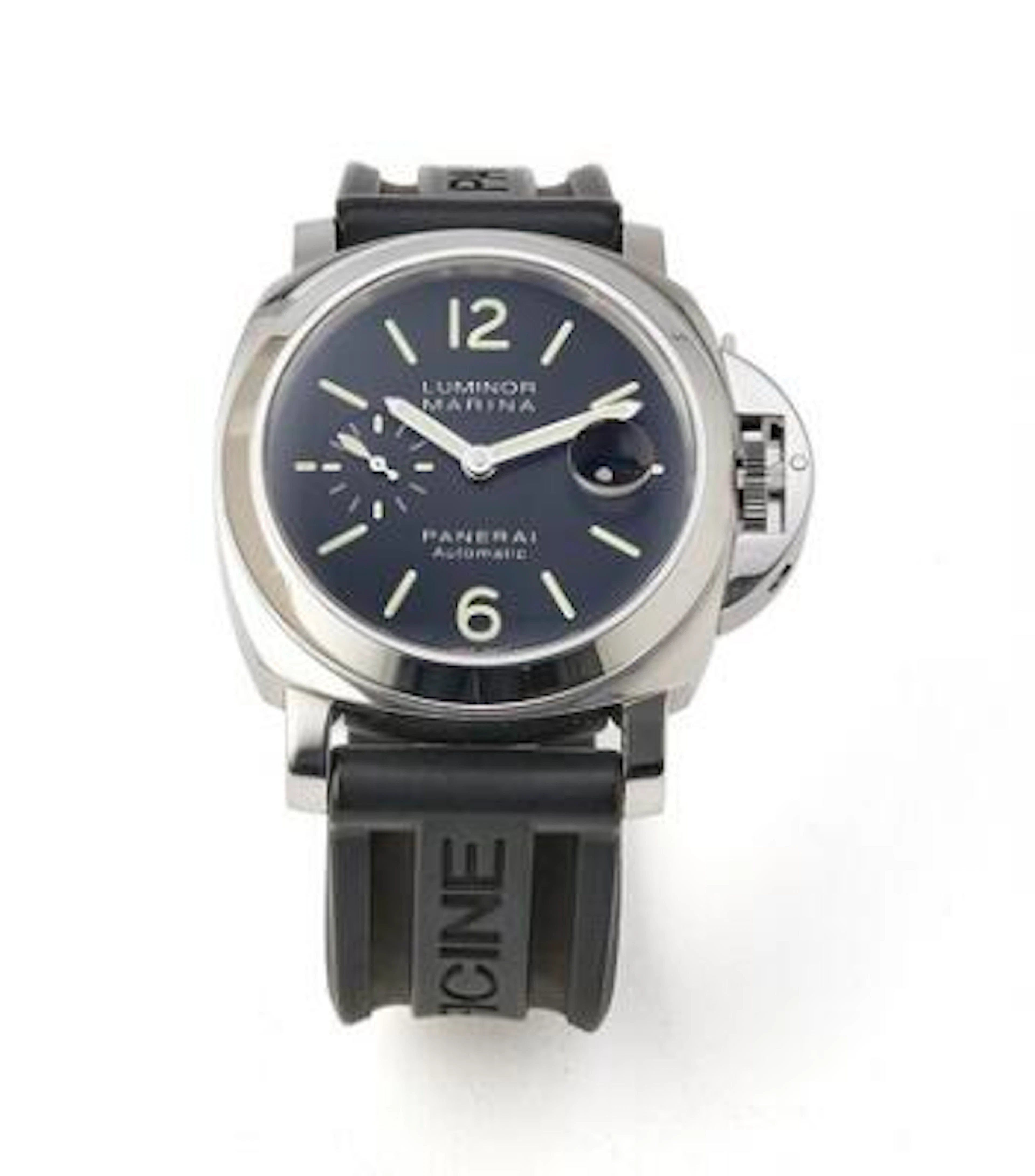 Panerai: Luminor Marina of steel, ref. PAM00104. Mechanical movement