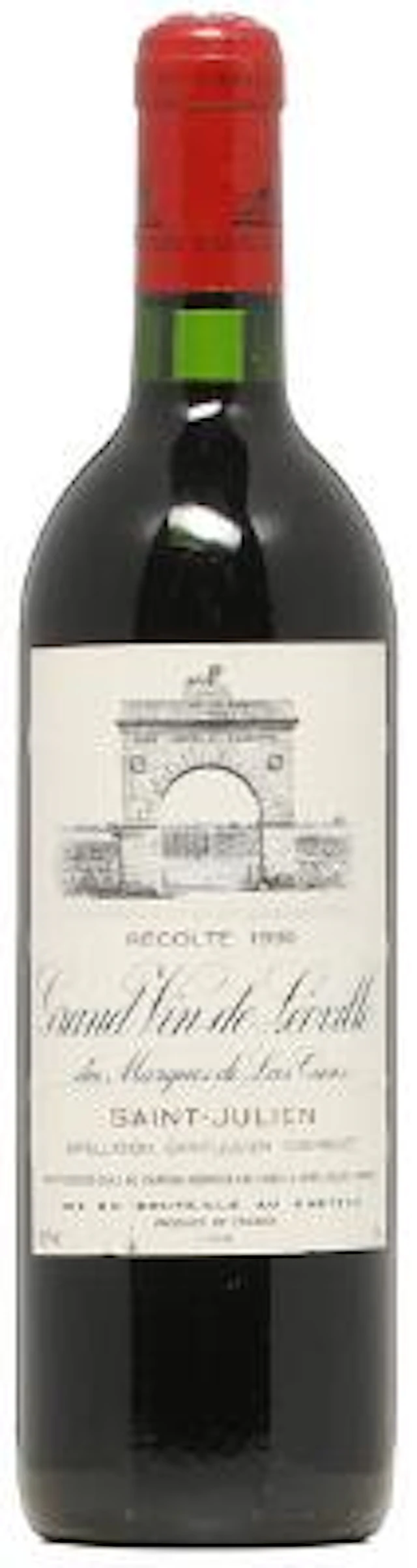 1 bt. Château Léoville Las Cases, Saint - Julien. 2. Cru Classé 1990