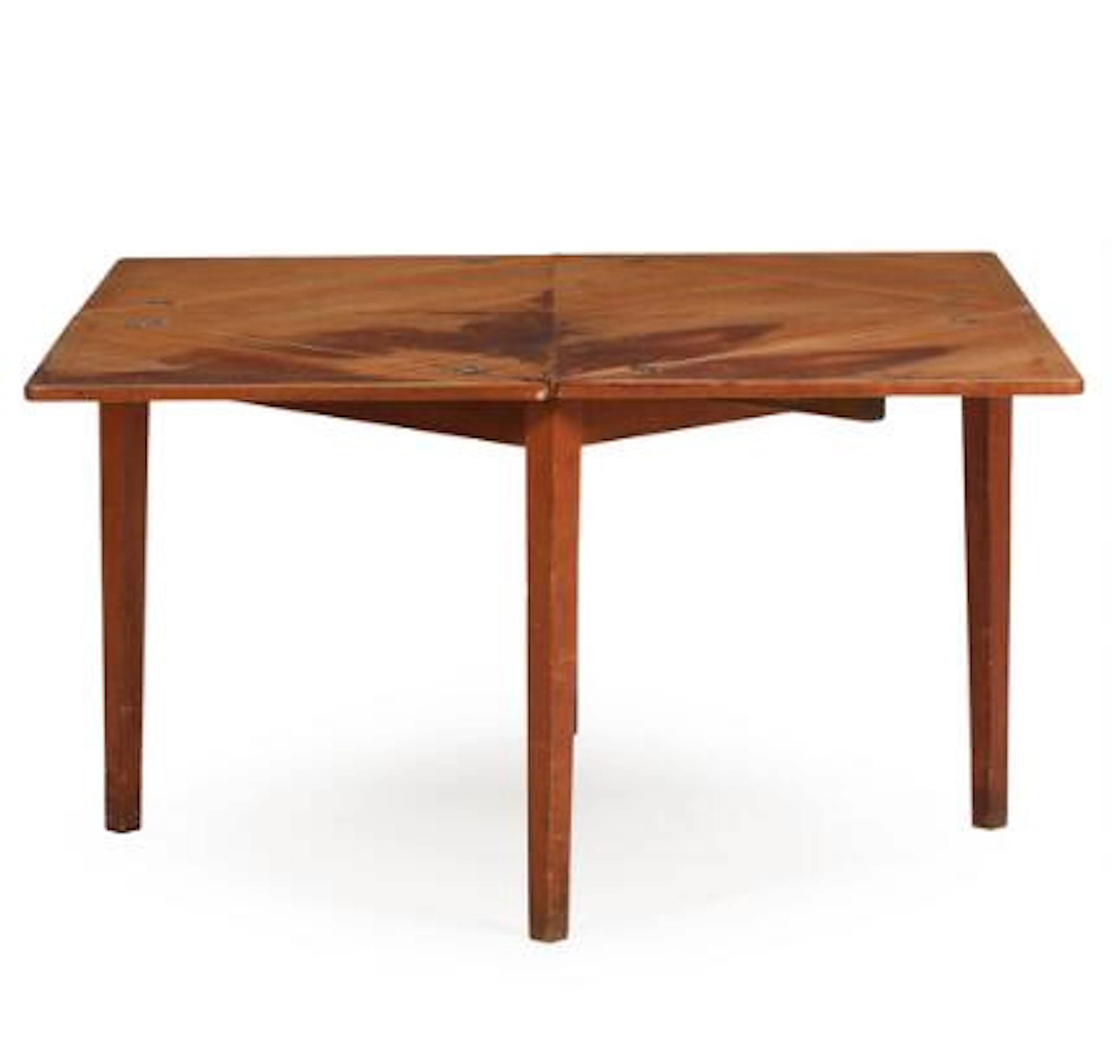 Dansk møbeldesign: Spisebord af teak, plade med fire opklappelige