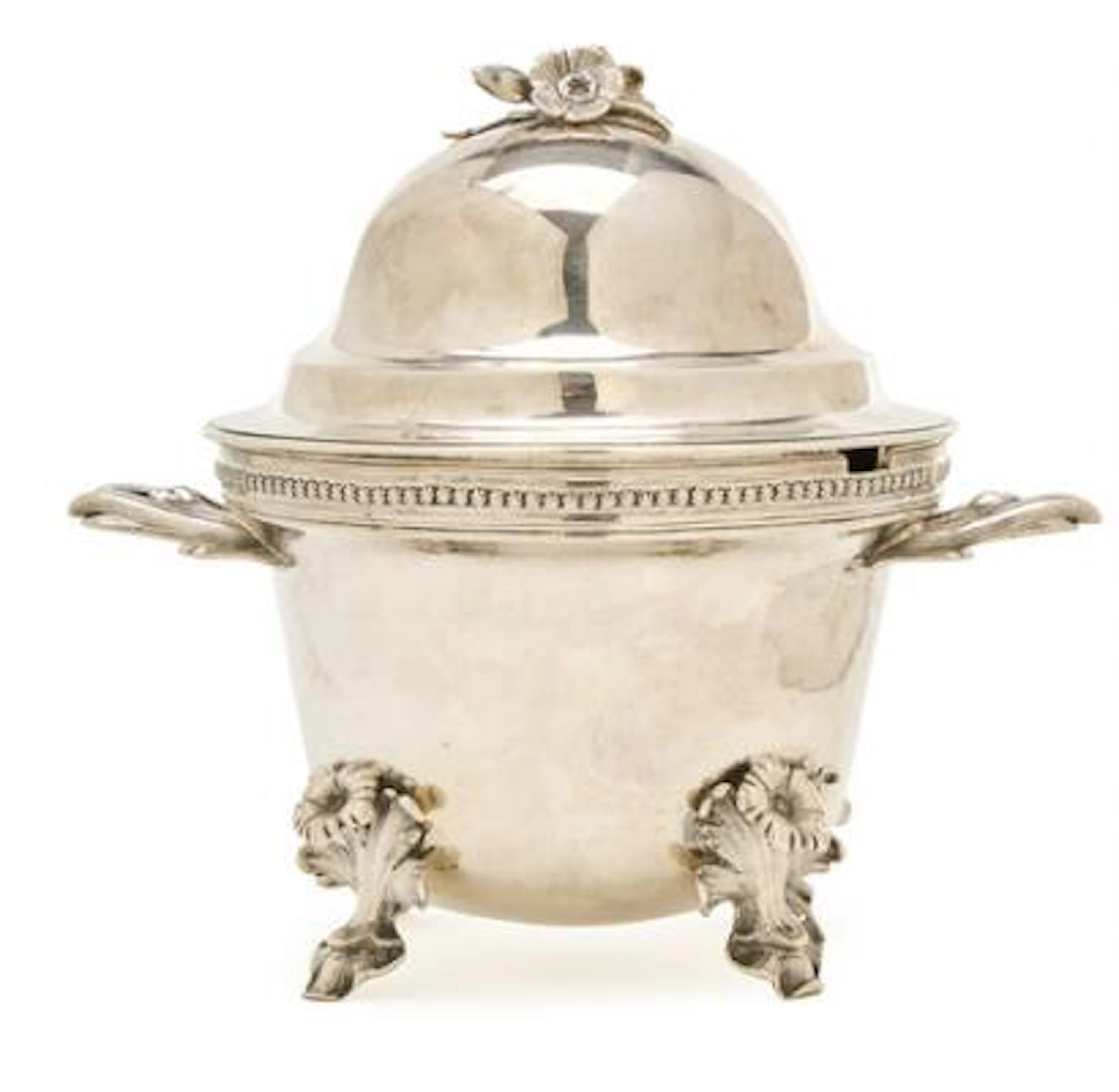 A Swedish Gustavian silver sugar bowl. Göteborg 1785. Weight 500 g.