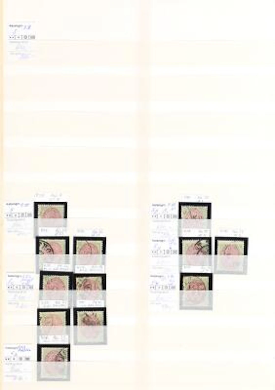 DWI. 1873-1902. Specialized coll. Bicoloured issues with lots of better