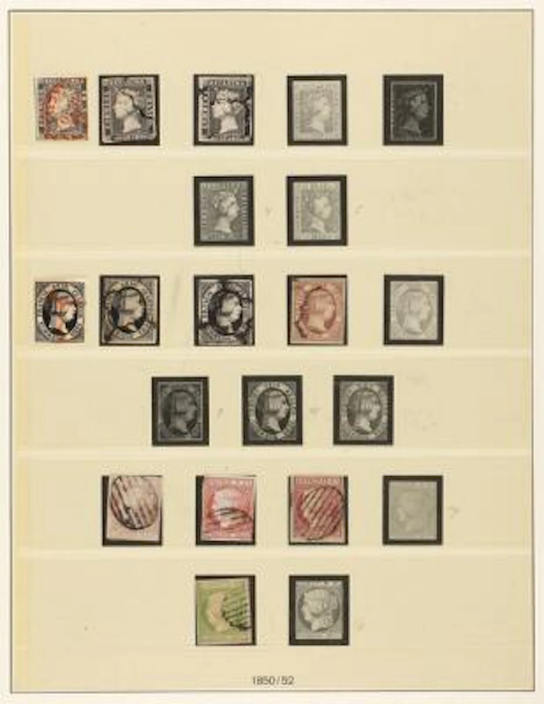 Spain. 1850-1939. Well filled collection in a Lindner album, mostly