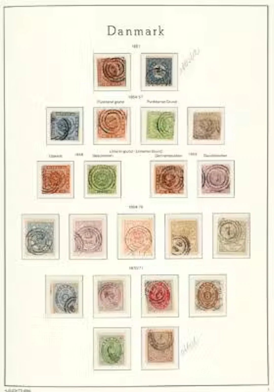 Denmark. 1851-2008. Very fine, mostlyt used collection in 2 Leuchtturm