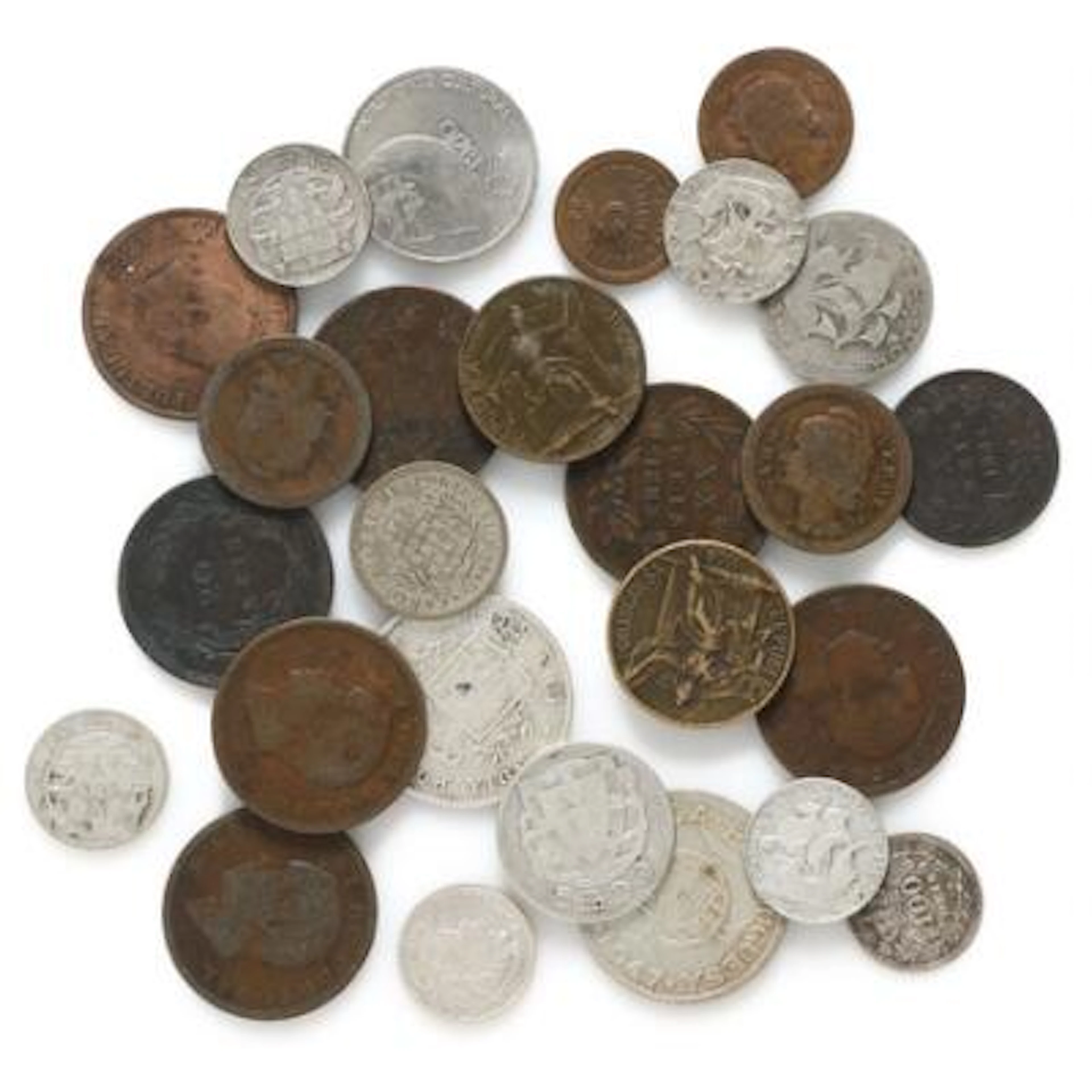 Portugal, collection of decimal coins incl. Portuguese India, 1 Rupia