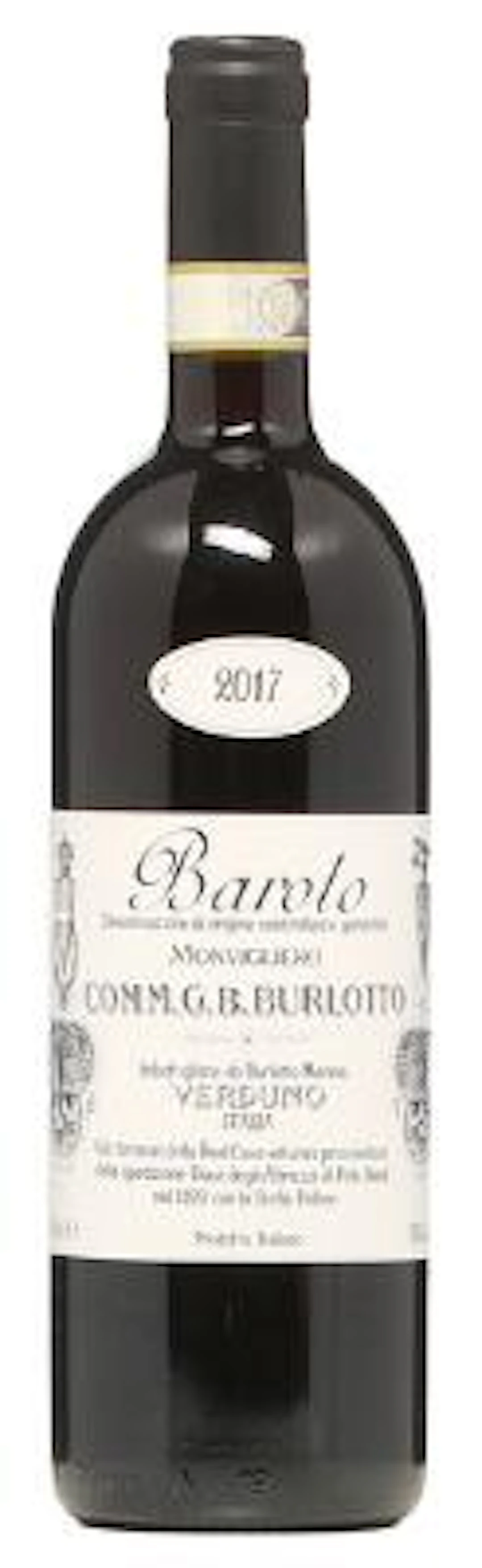 1 bt. Barolo "Vigneto Monvigliero", Comm. G. B. Burlotto 2017 A (hf/in).