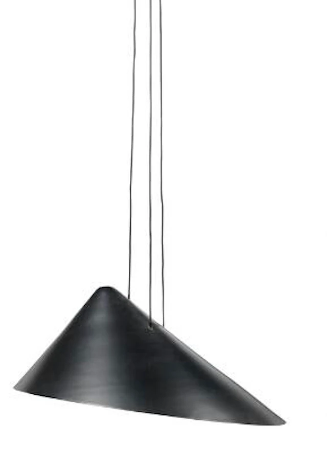 Bent Bille: “Bille lamp”. Black-lacquered aluminium pendant. H. 21