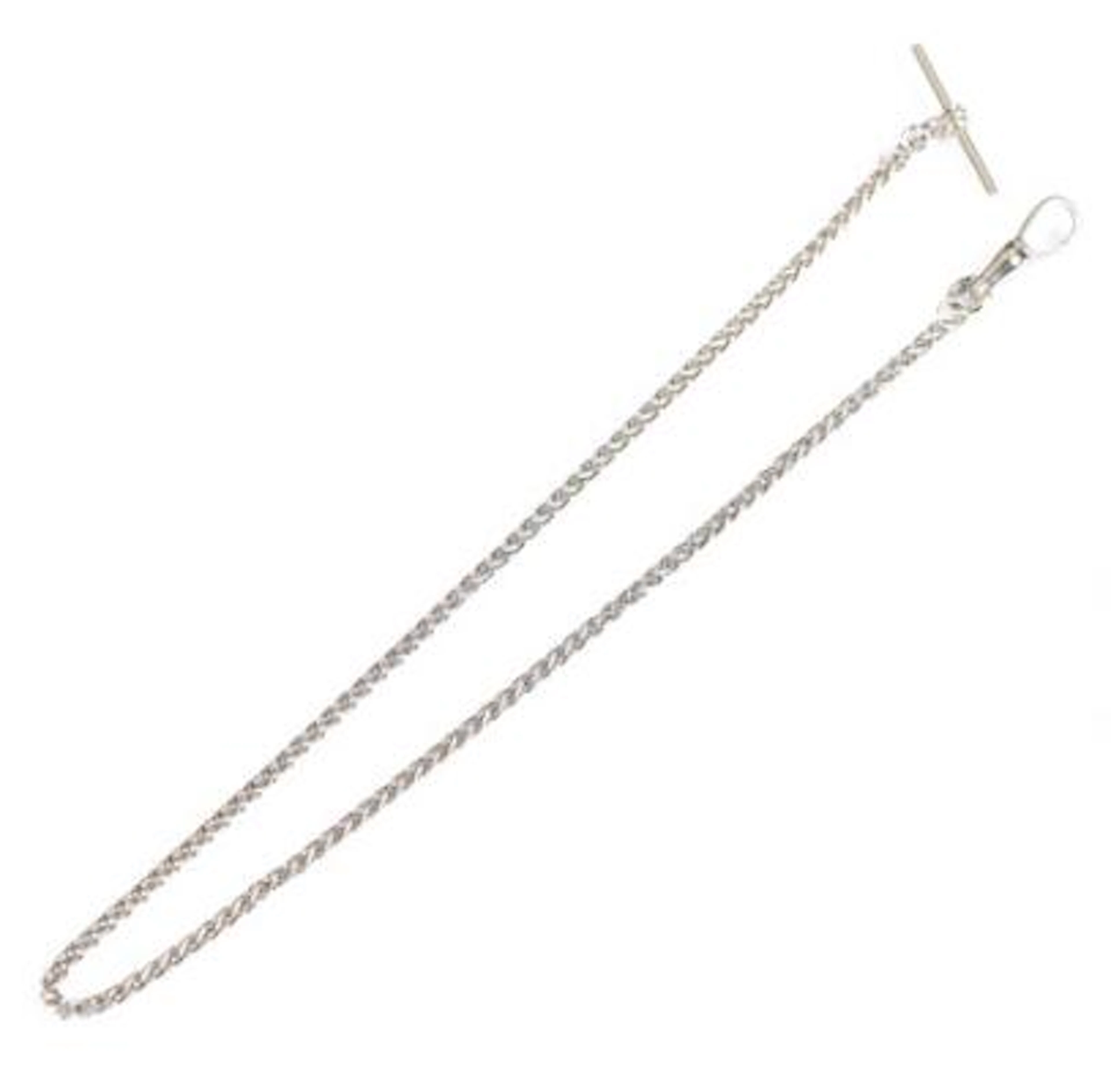 Boodle & Dunthorne: Pocket watch chain of platinum. L. 34.5 cm. –