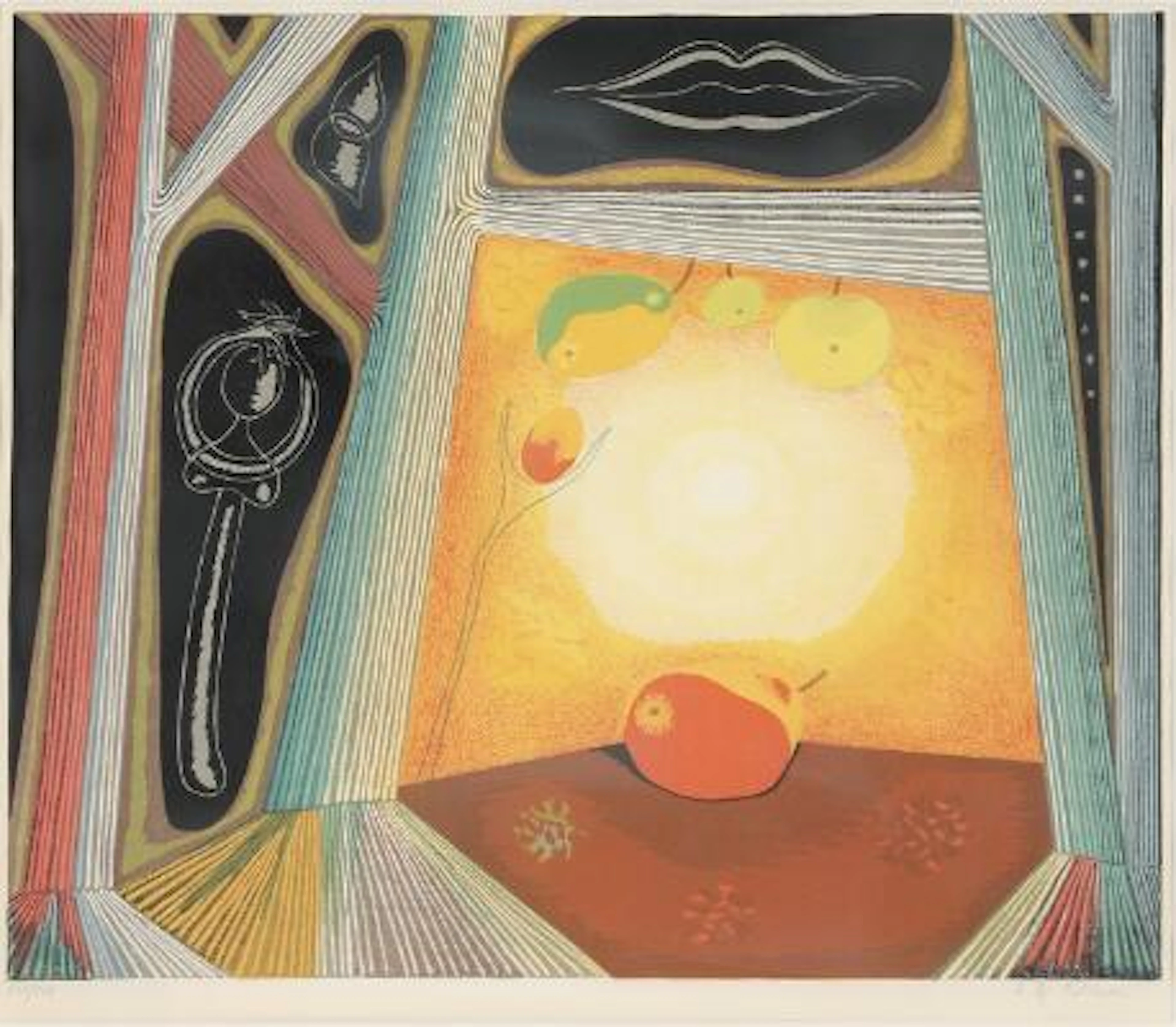 Vilhelm Bjerke-Petersen: Untitled. Signed V. Bj. Petersen, 205/260.