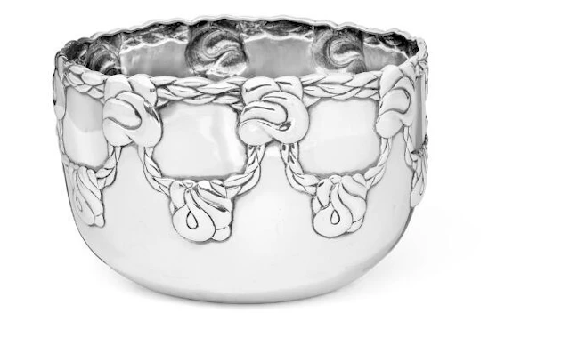 A. Michelsen: A Danish Art Nouveau sterling silver bowl. Copenhagen