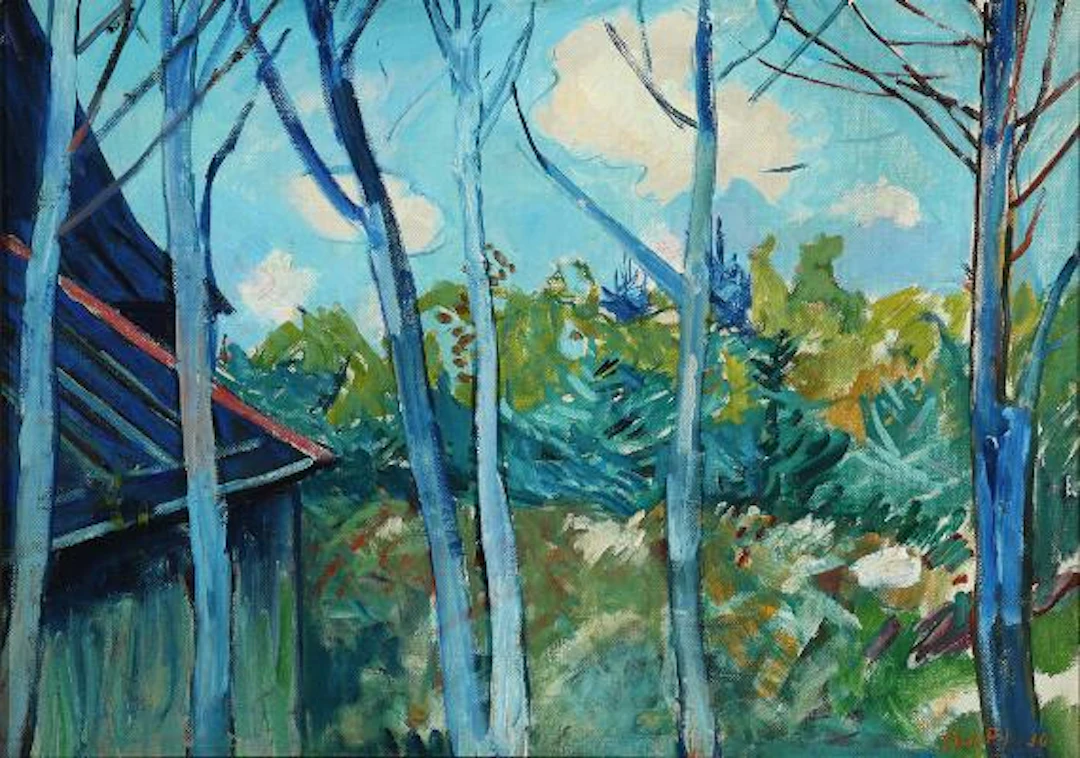 Axel P. Jensen: Untitled. Signed Axel P.J. 30. Oil on canvas. 64 x
