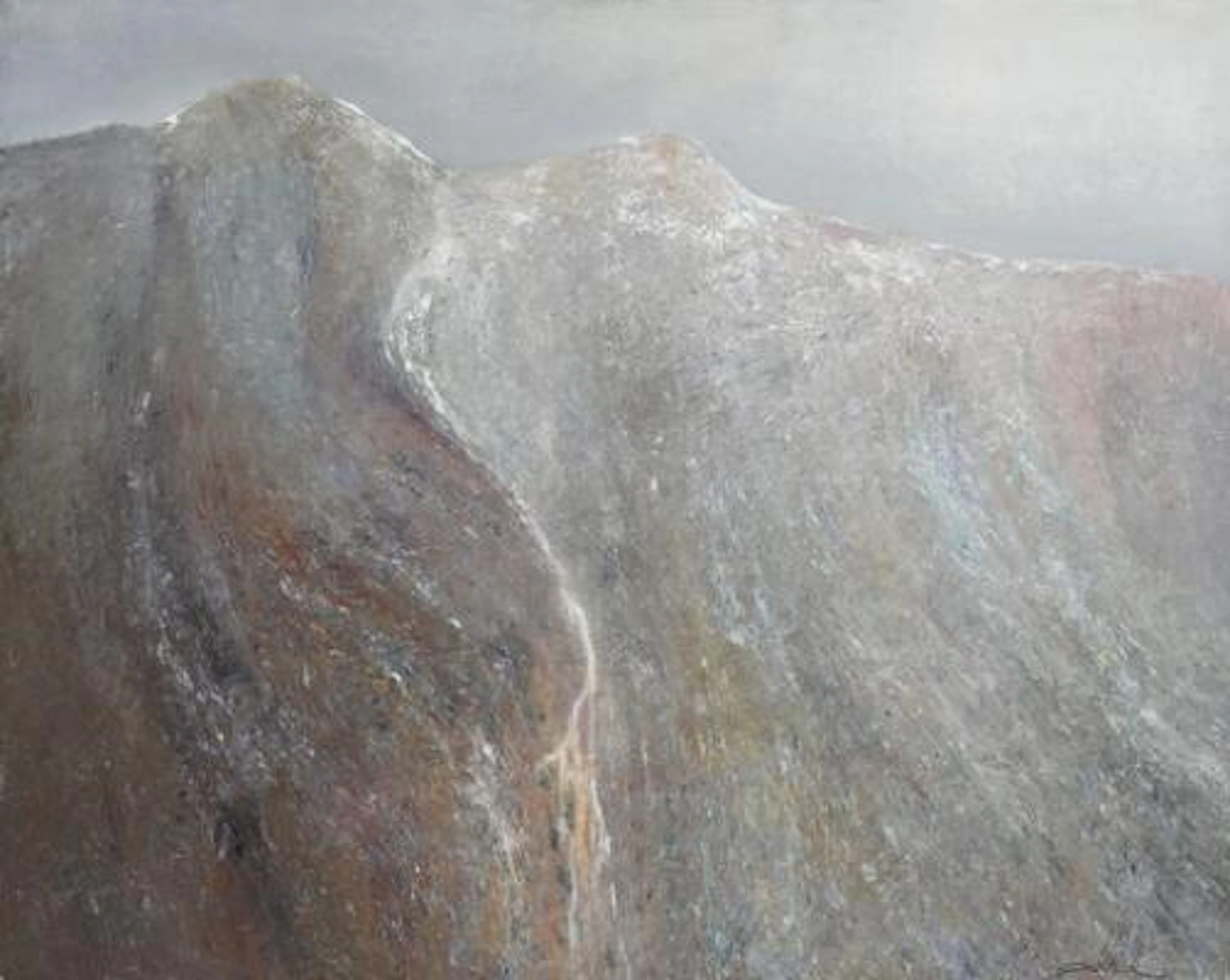 Albert Bertelsen: "Levende fjeld", 1978. Signed with title and dated