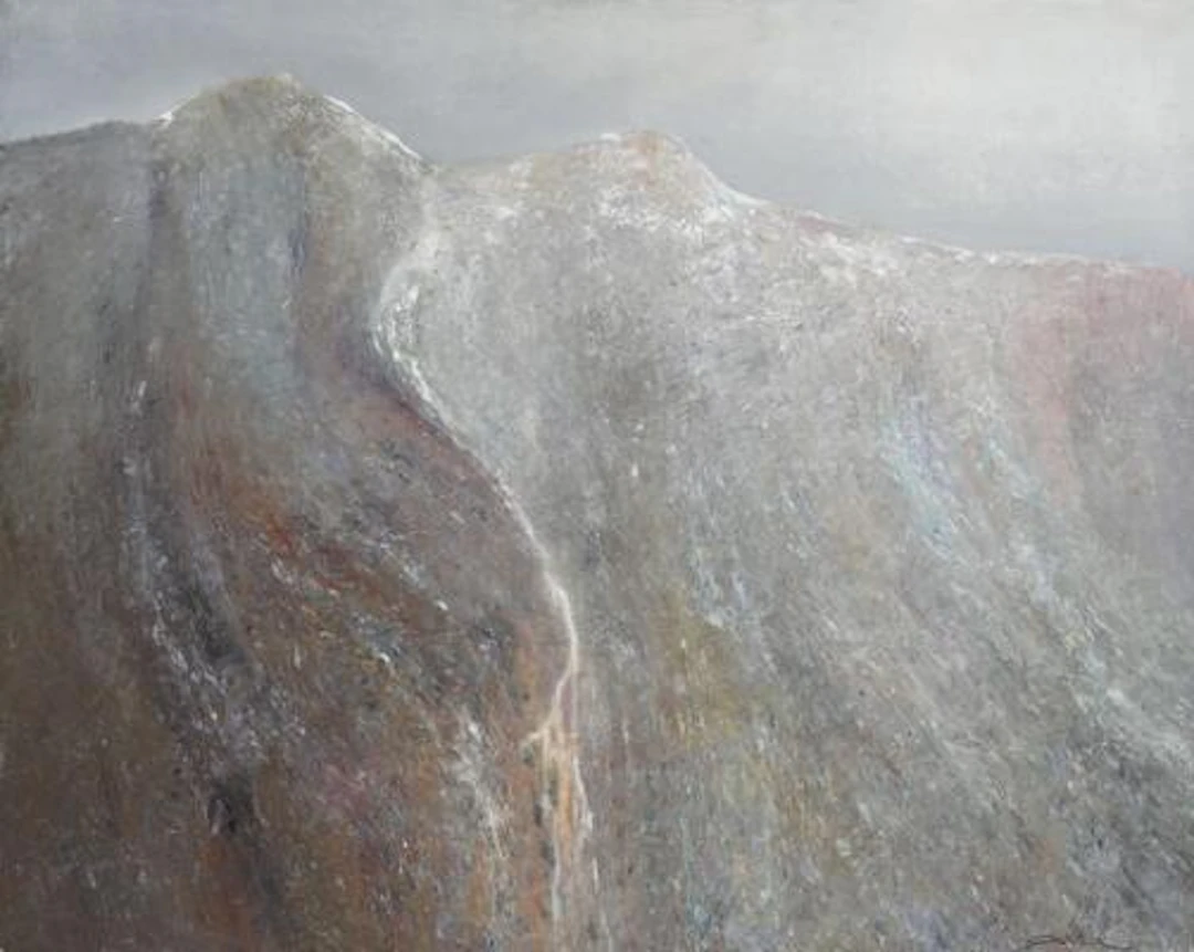 Albert Bertelsen: "Levende fjeld", 1978. Signed with title and dated