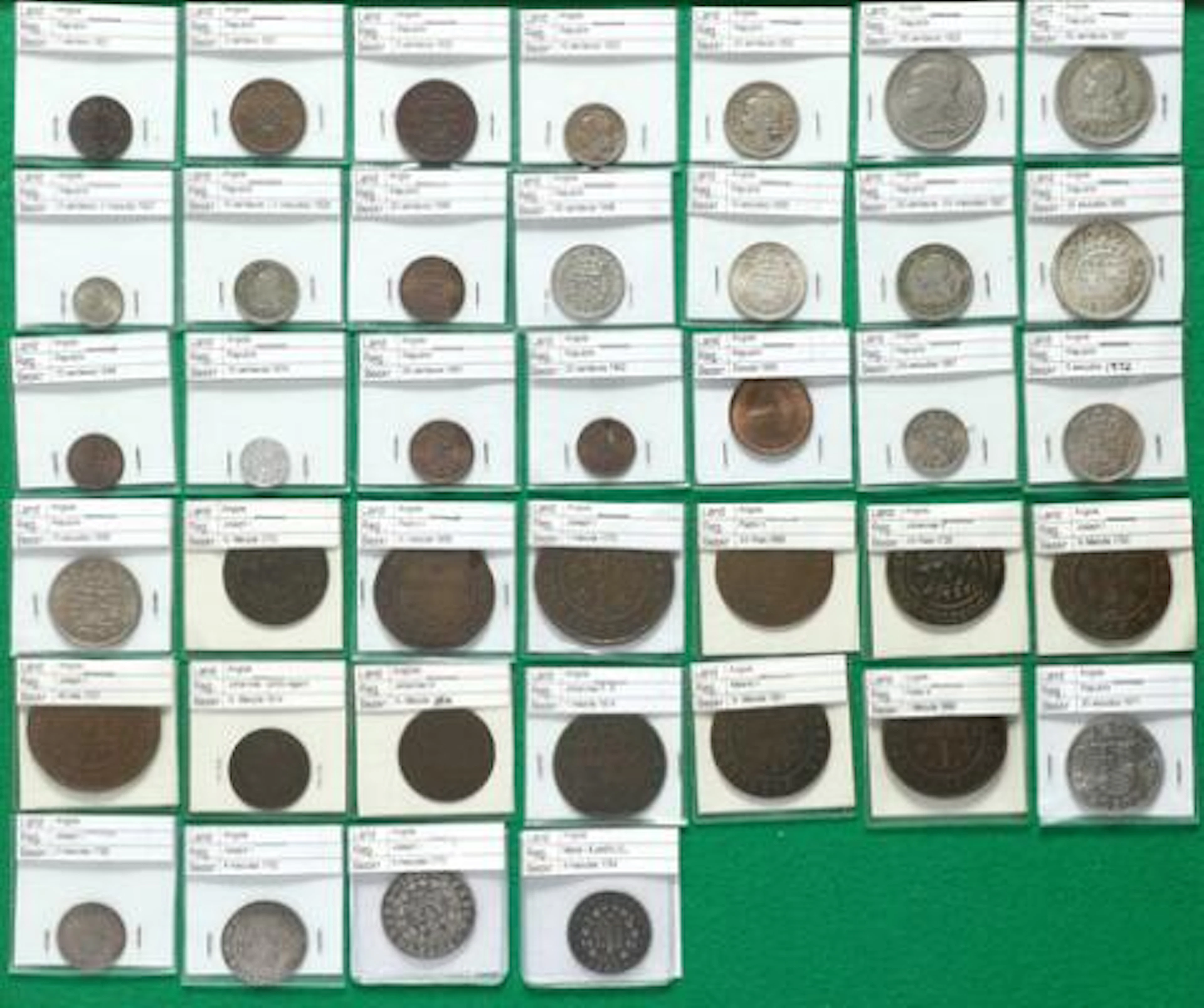 Angola, collection of decimal coins from 1757 and onwards, in total