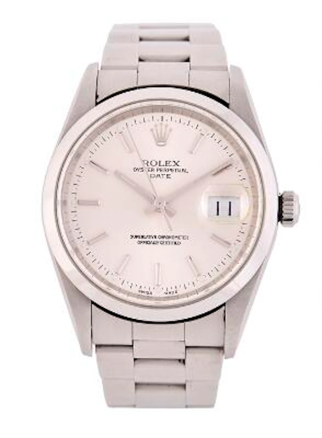 Rolex: Oyster Perpetual Date of steel, ref. 15200. Mechanical movement