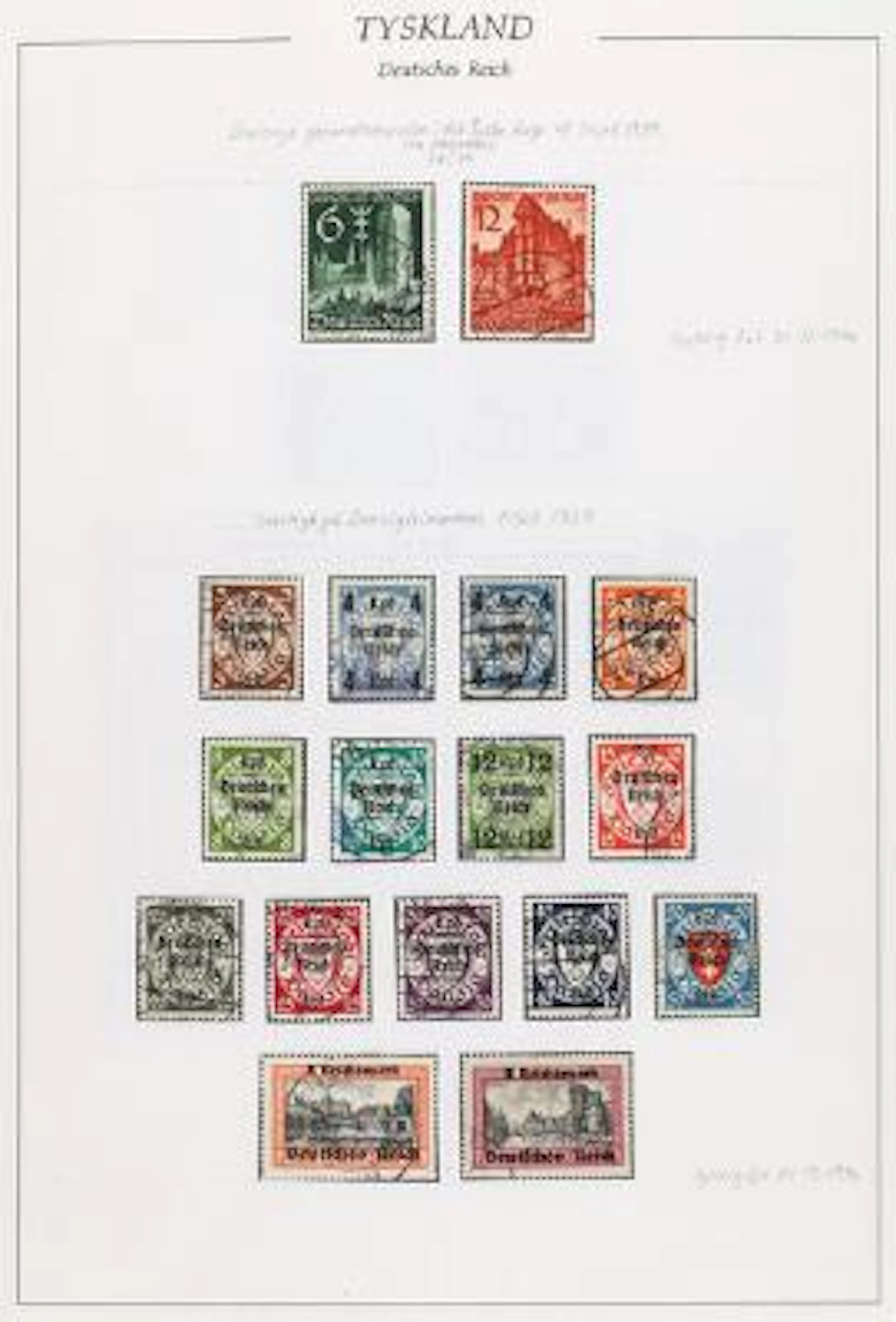 Germany. 1915-1945. German Reich. Very beautifully mounted collection