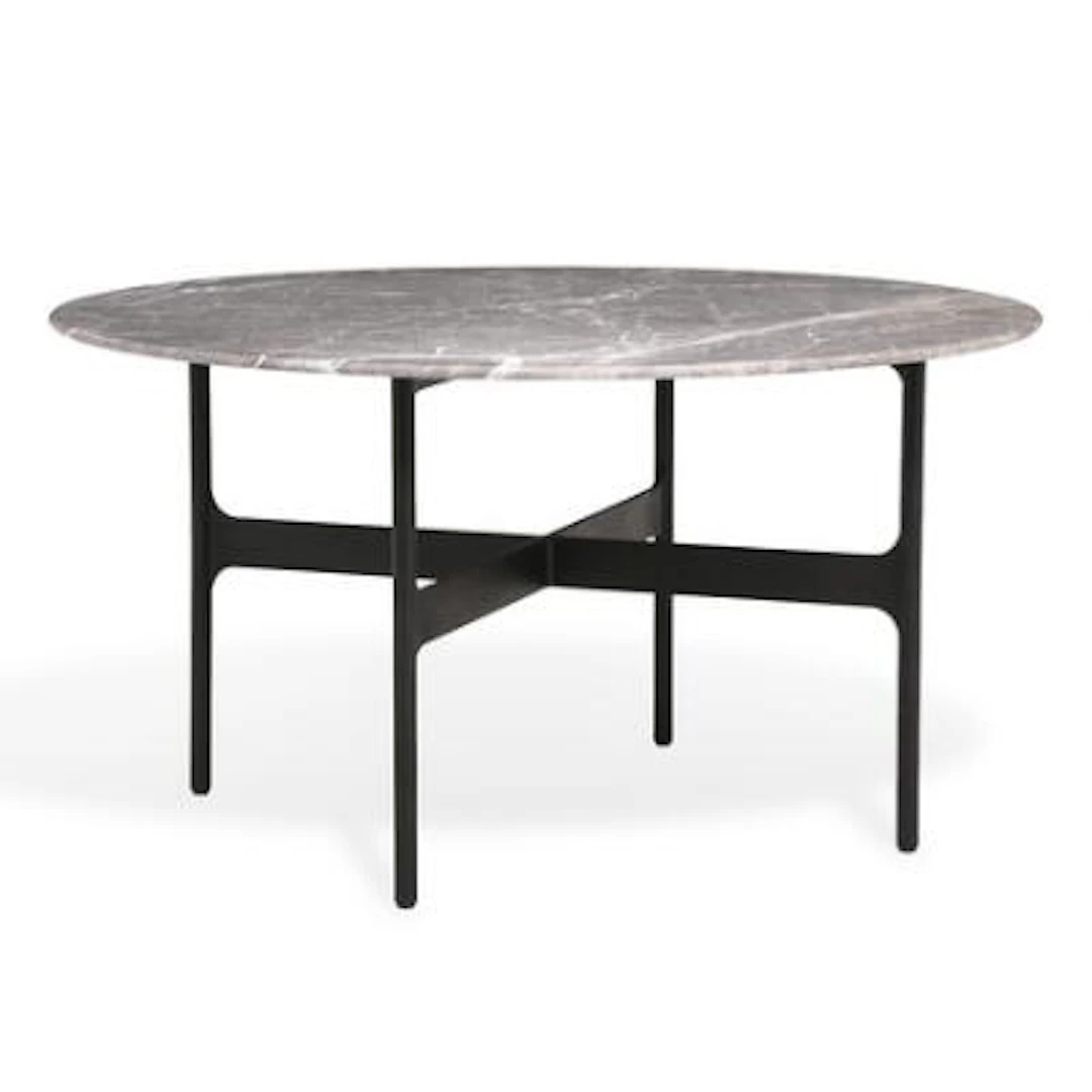 Luca Nichetto: "Floema". Dining table with a frame of powder-coated