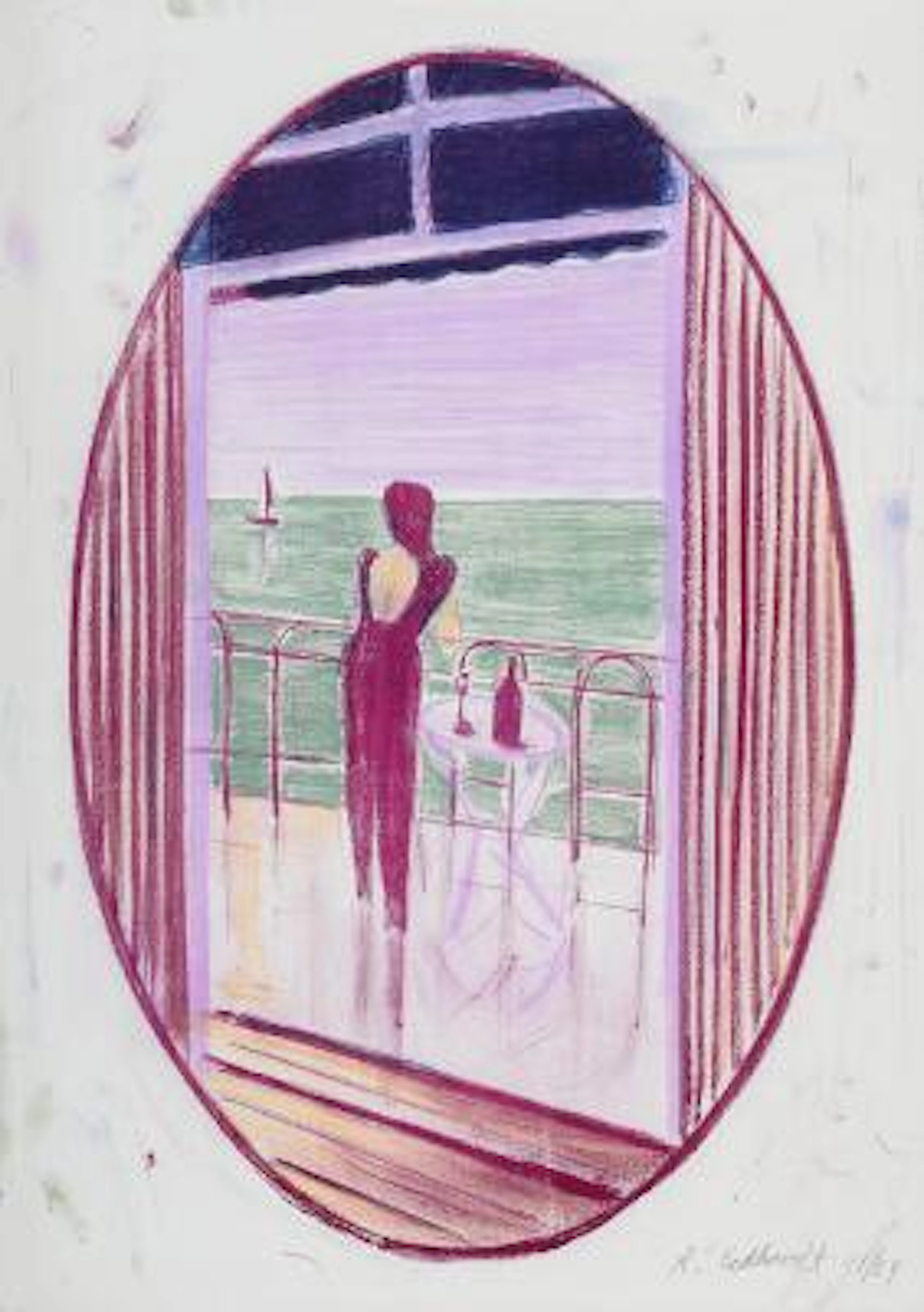 Rasmus Eckhardt: Untitled. Signed R. Eckhardt, 21/24. Lithograph in