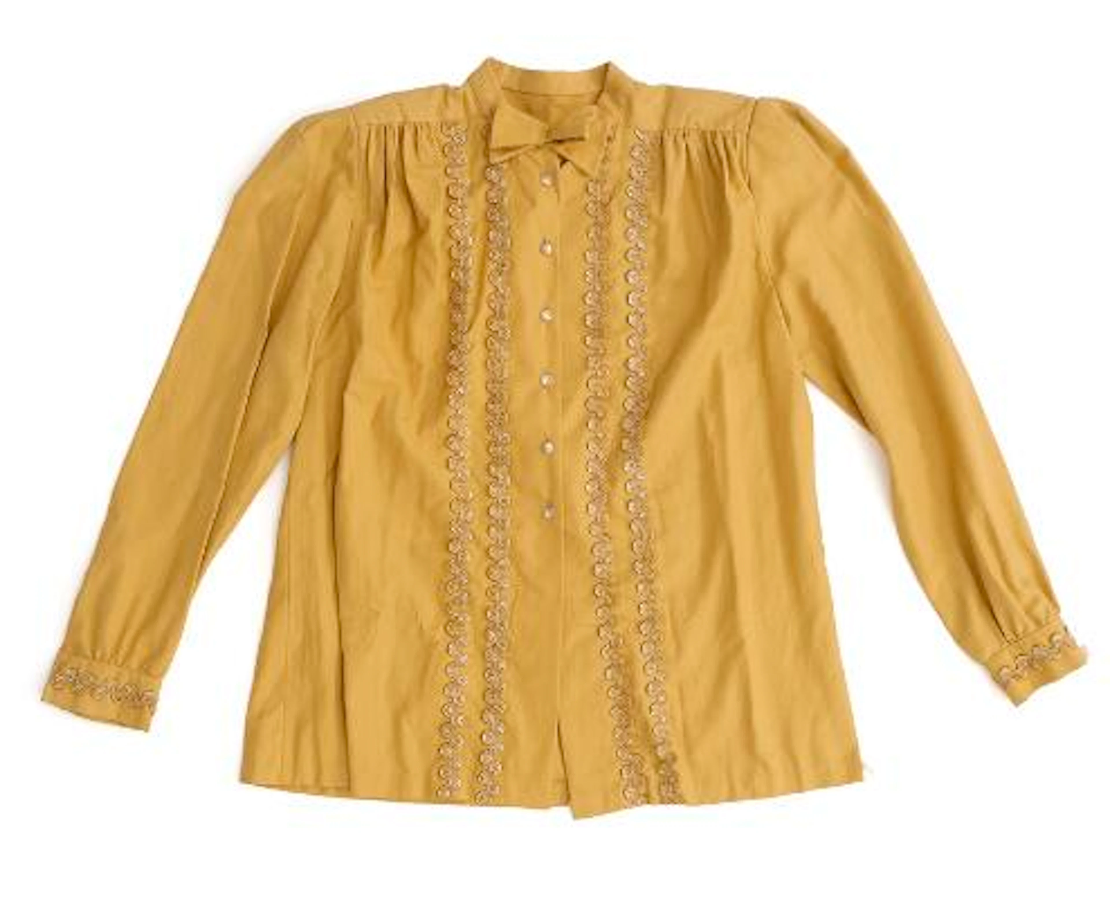 Prop from MATADOR (Danish tv-series) -- Curry coloured blouse of ....
