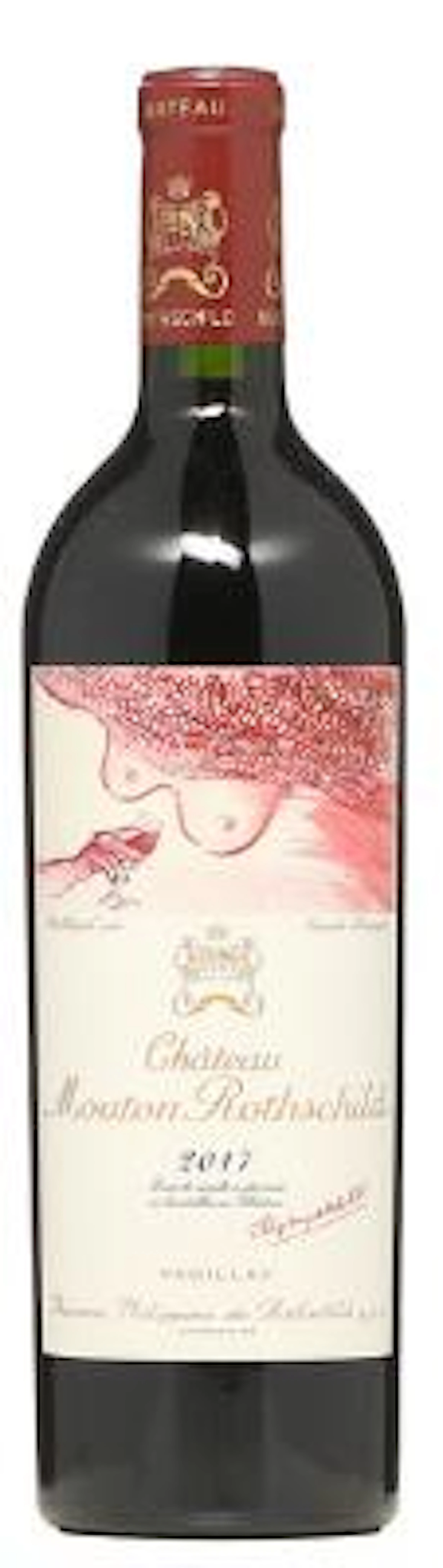 1 bt. Château Mouton Rothschild, Pauillac. 1. Cru Classé 2017 A (hf/in).