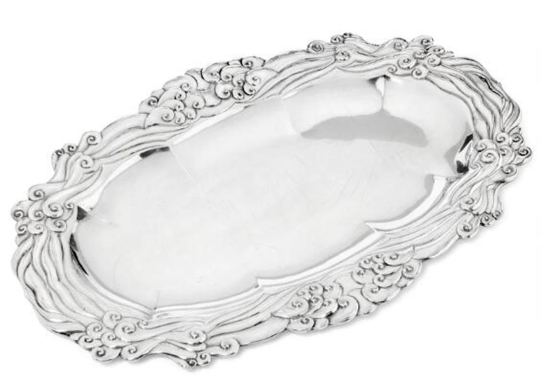 A. Michelsen: A Danish Arts and Craft silver dish. Copenhagen 1904.