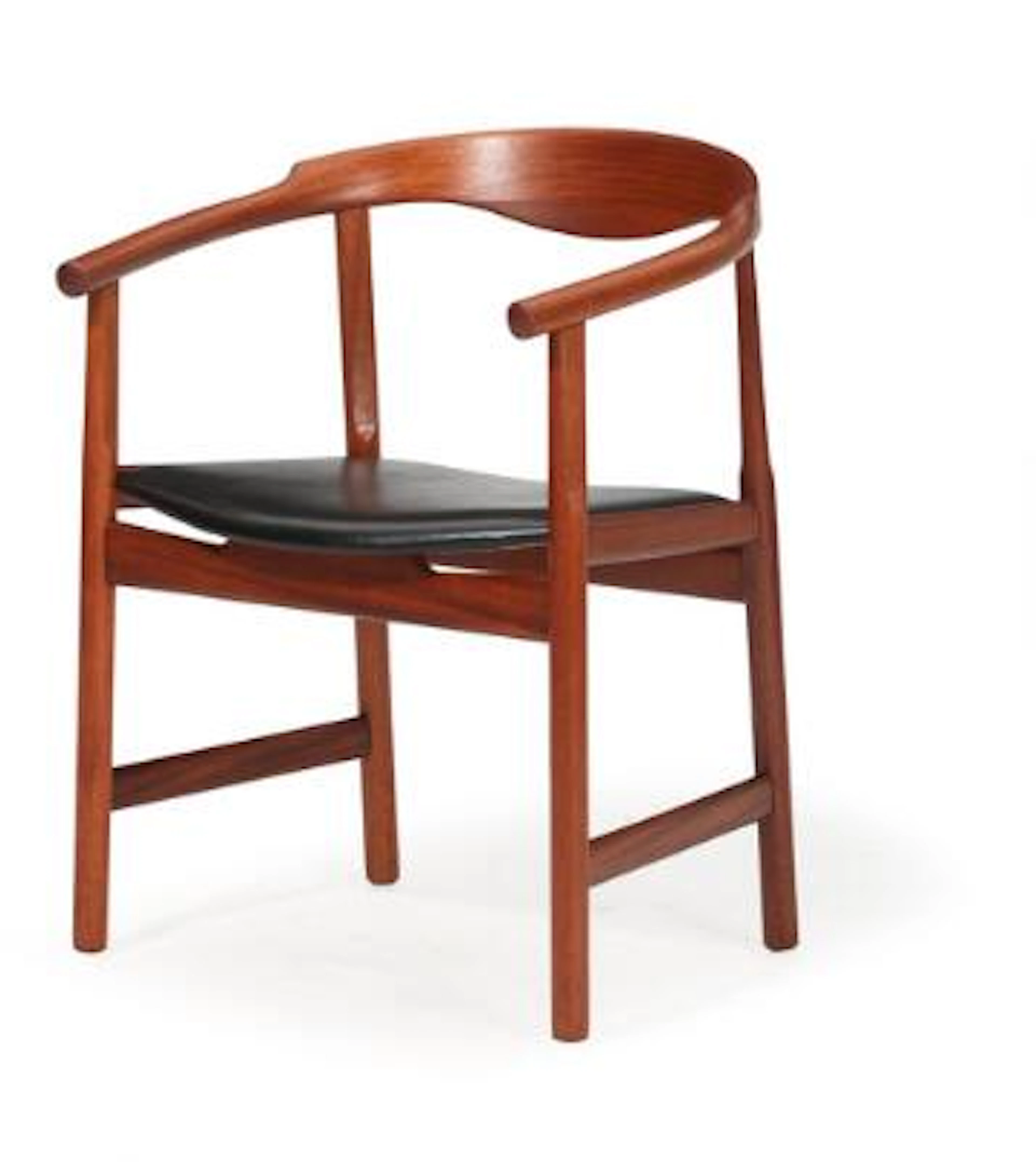 Hans J. Wegner: "Schæffergården". Armchair in mahogany, seat with