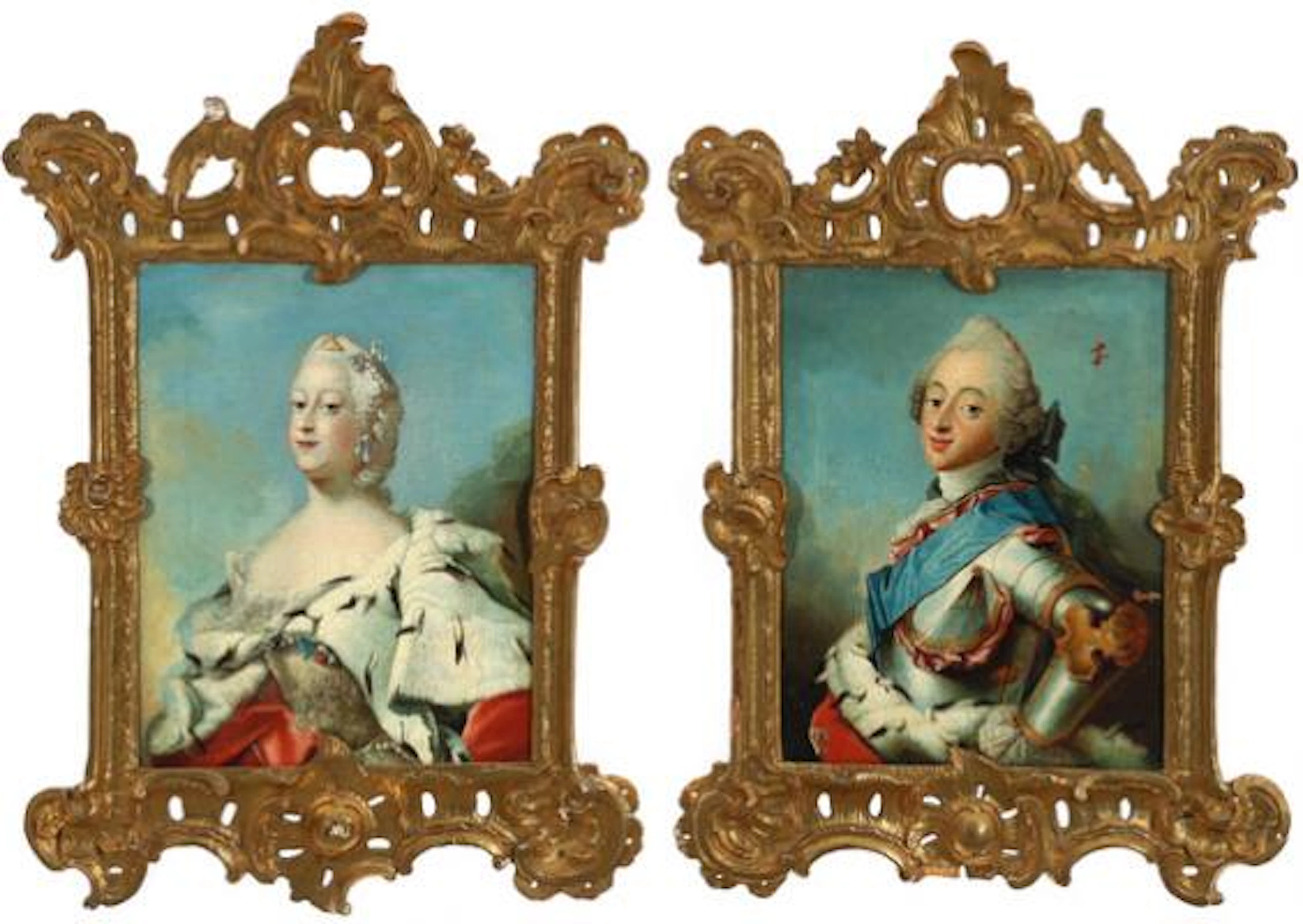 Carl Gustaf Pilo, after, 18th century: Portraits of King Frederick