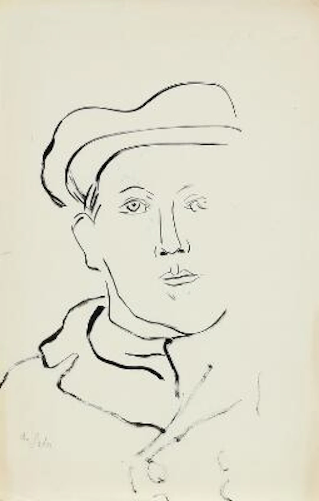 Eugène de Sala: Six compositions. Five signed. Ink, gouache and crayon