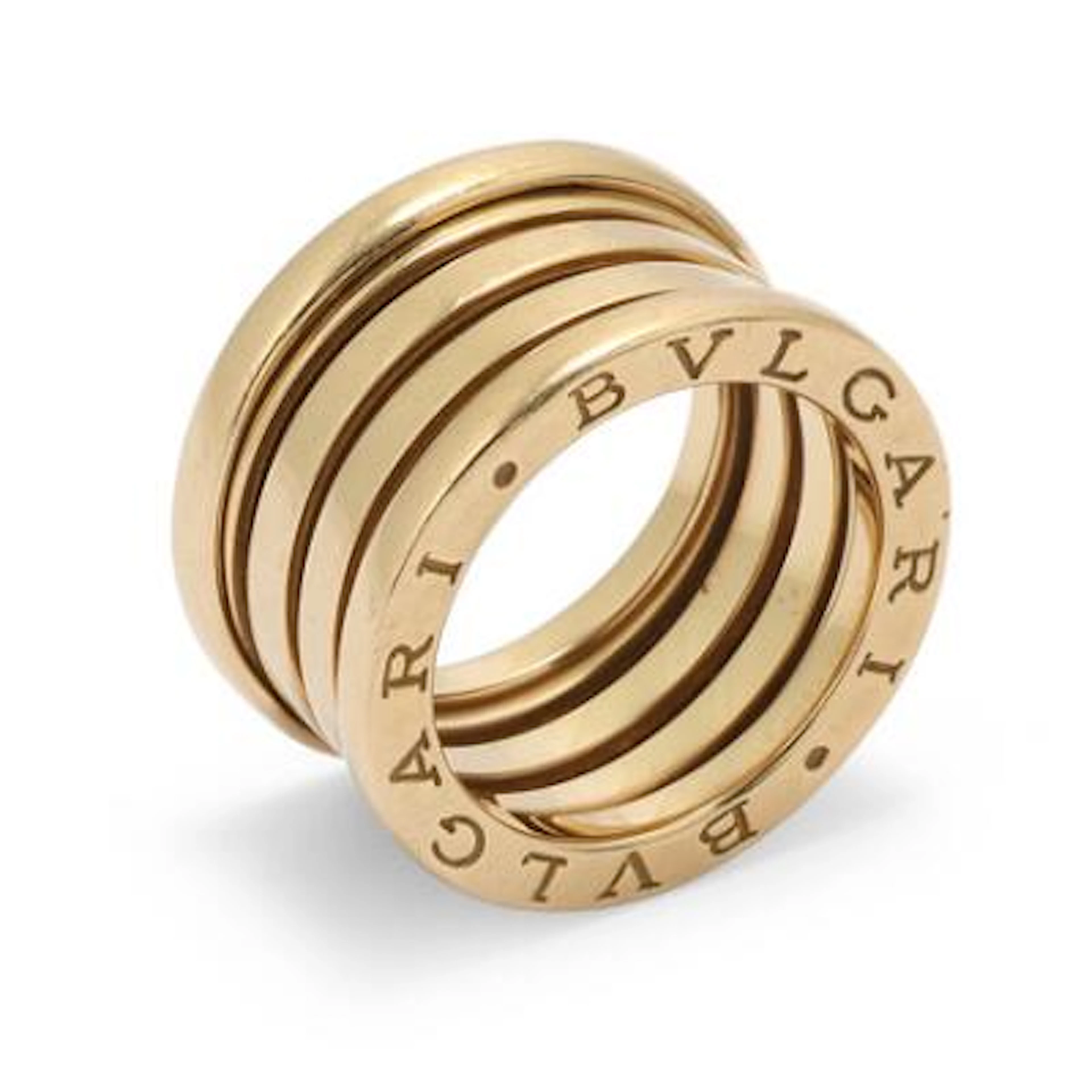 Bulgari: A "B.Zero1" ring of 18k gold. Weight app. 11.5 g. W. 10 mm.