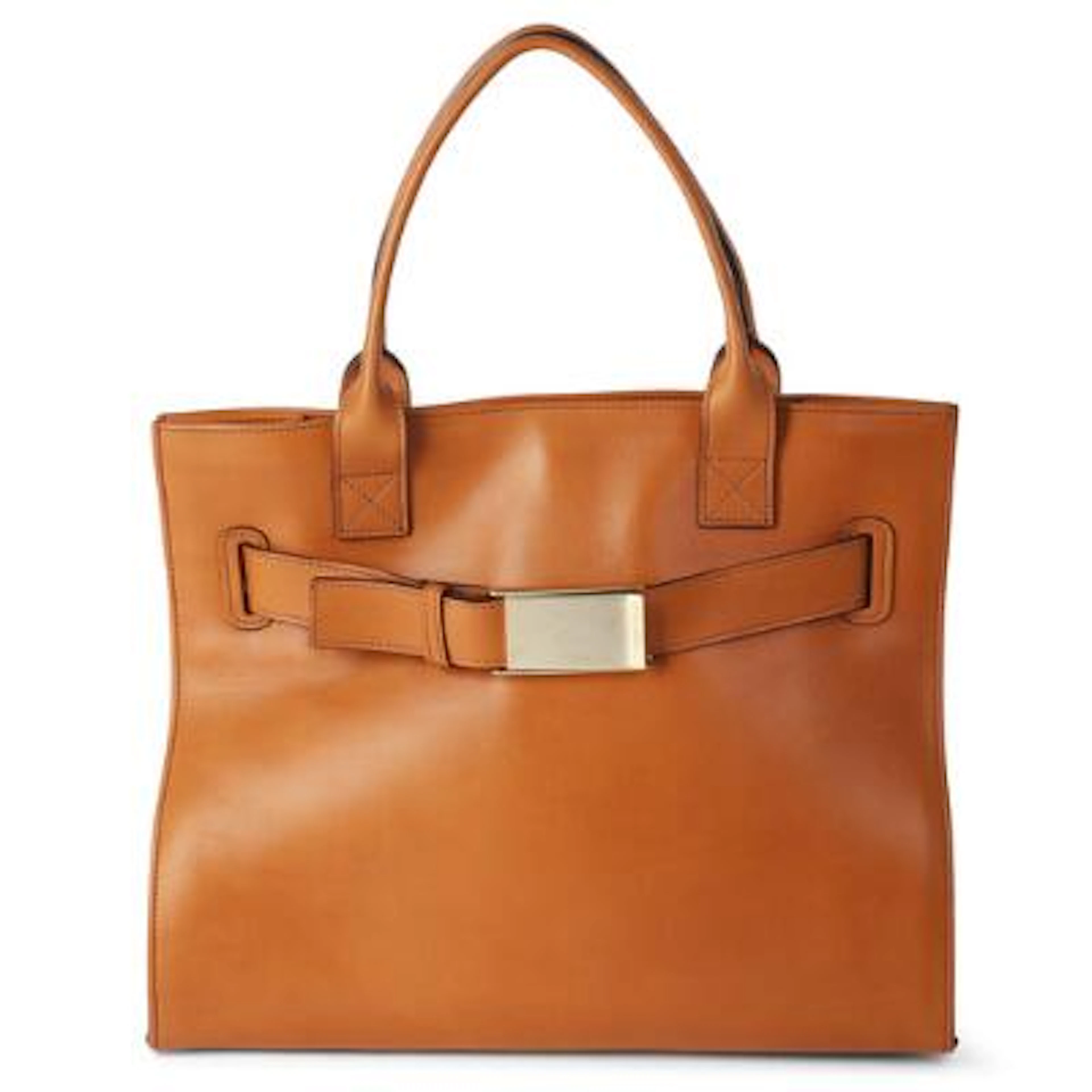 Dolce & Gabbana: A bag of light brown leather with gold-toned hardware