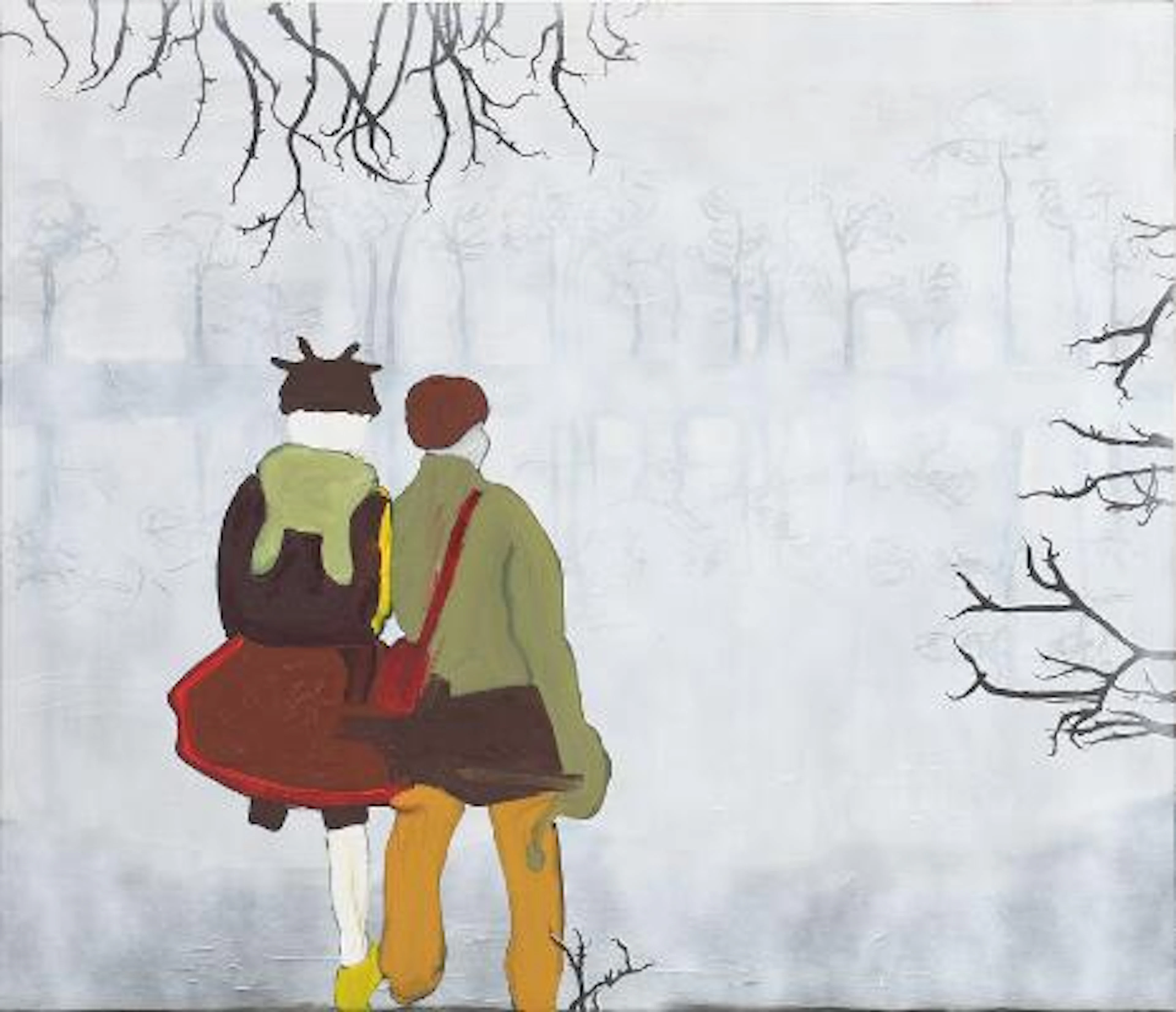 René Holm: "Indistinct dreams", 2005. Signed, titled and dated on