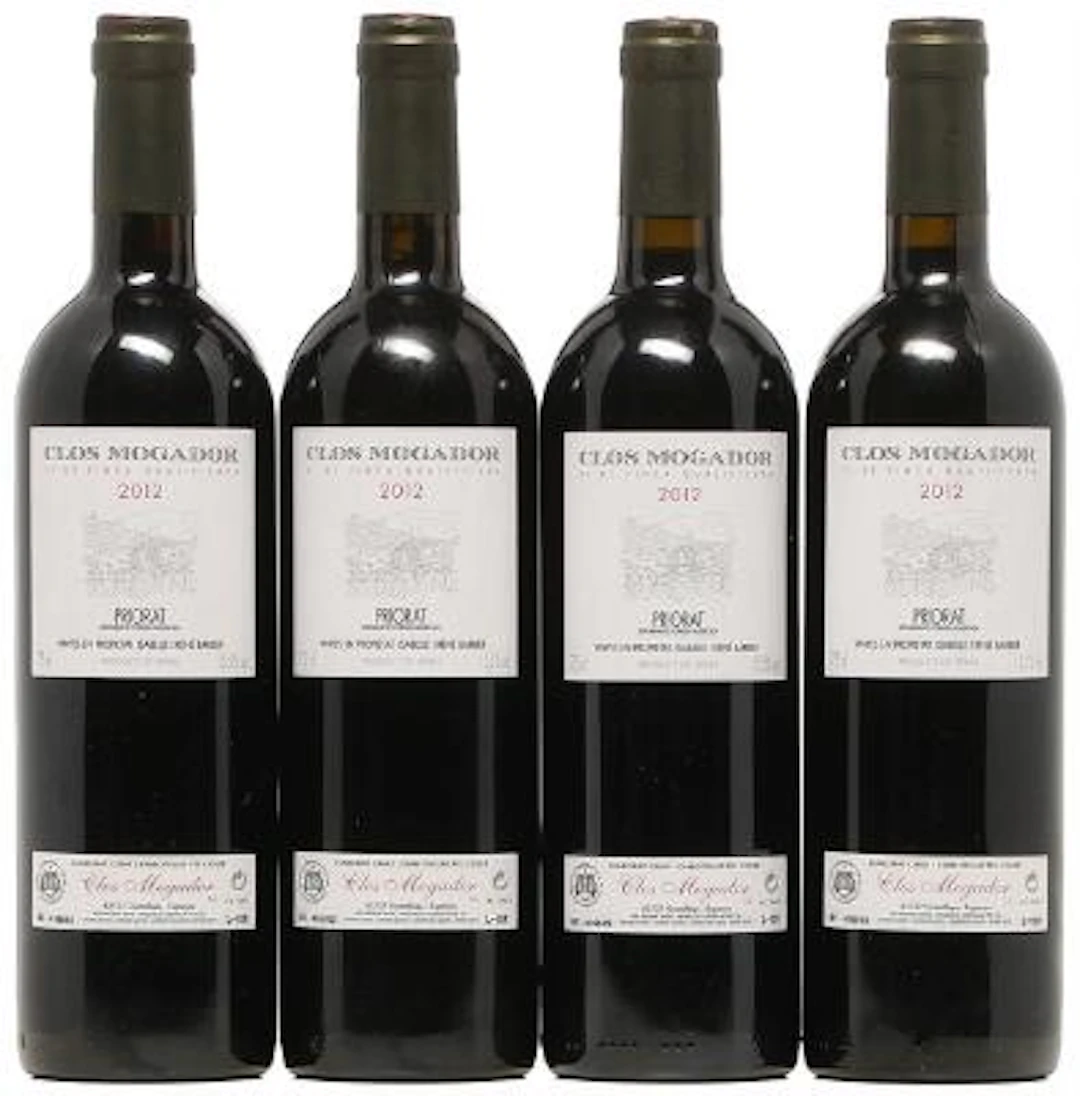 4 bts. Clos Mogador, René Barbier, Priorat 2012 A (hf/in). Owc. –