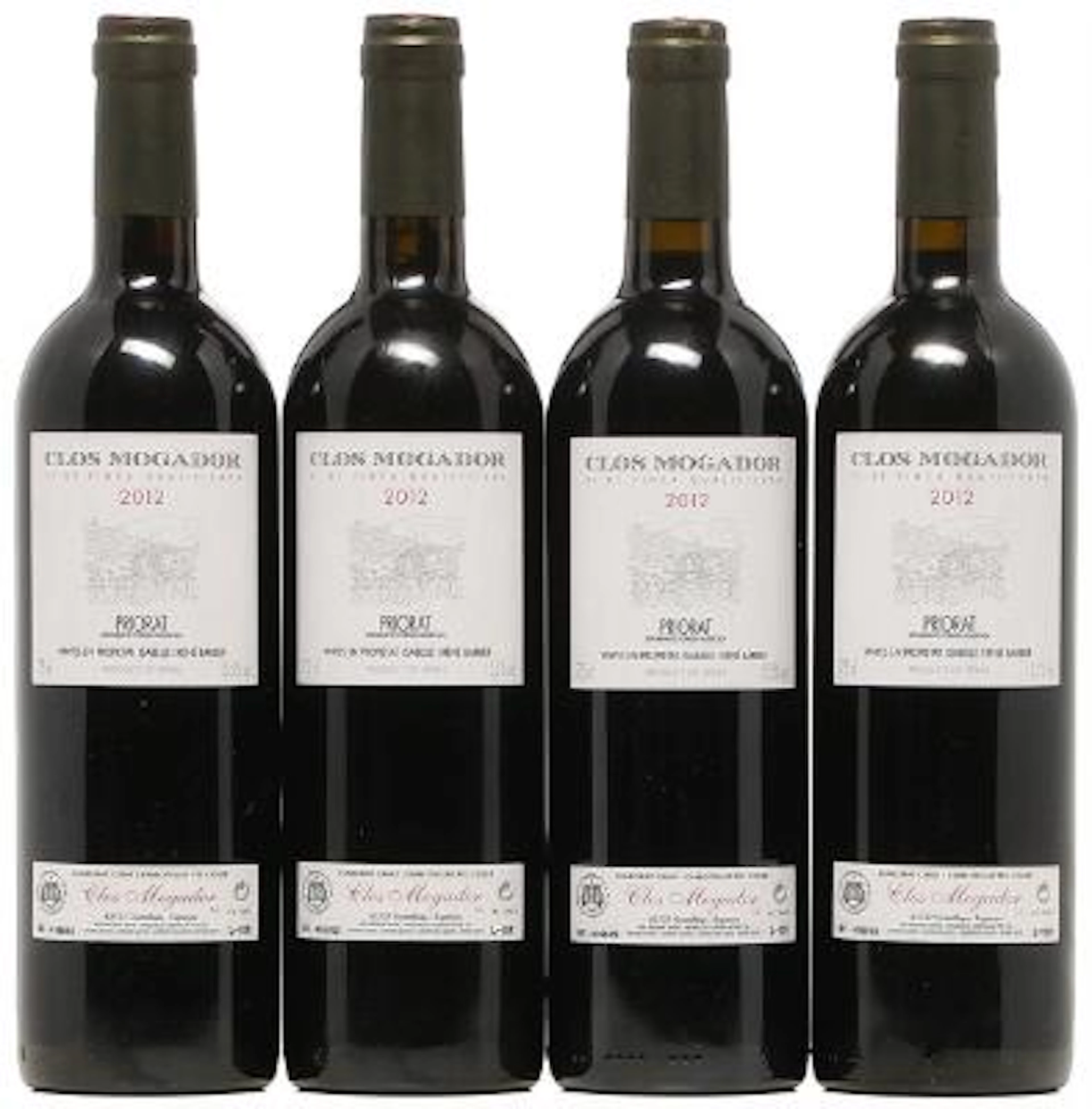 4 bts. Clos Mogador, René Barbier, Priorat 2012 A (hf/in). Owc. –
