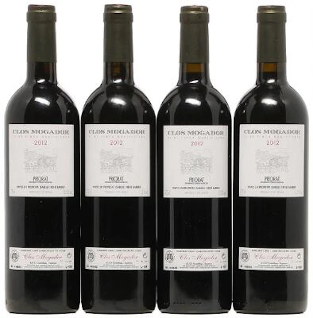 4 bts. Clos Mogador, René Barbier, Priorat 2012 A (hf/in). Owc. –