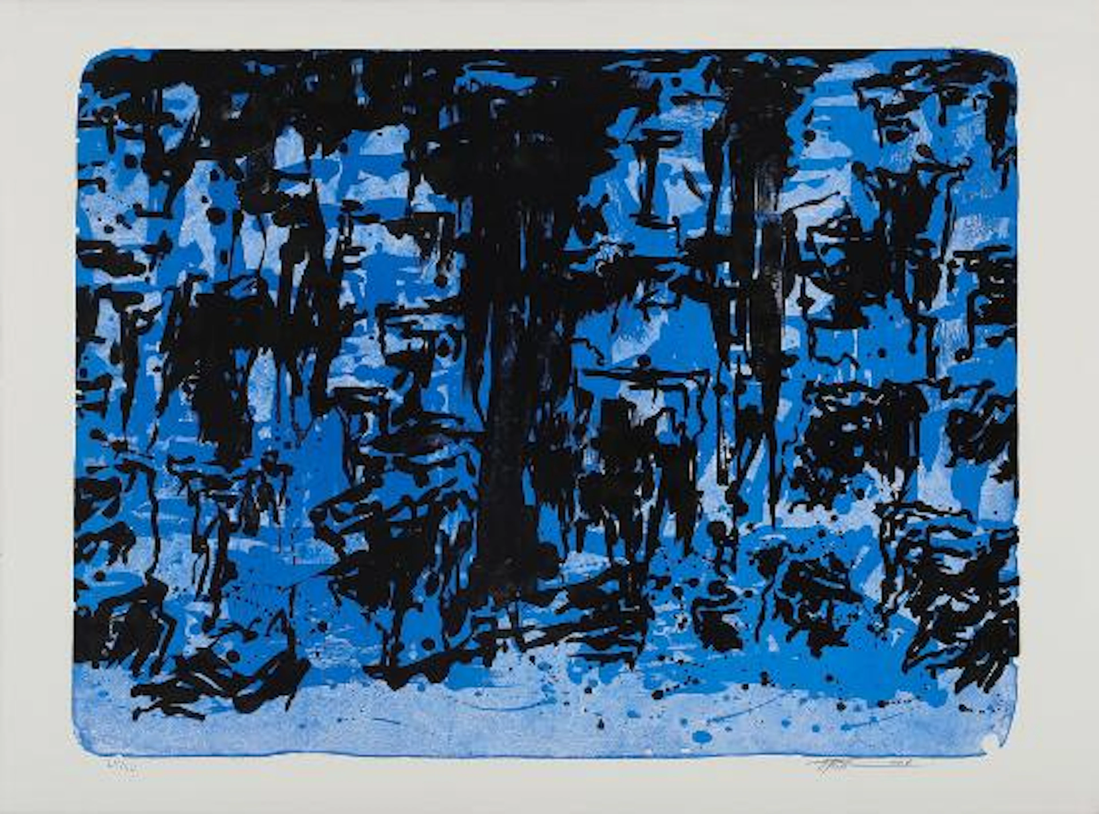 Tróndur Patursson: Untitled. Signed Tróndur Patursson 06, 24/50. Lithograph.