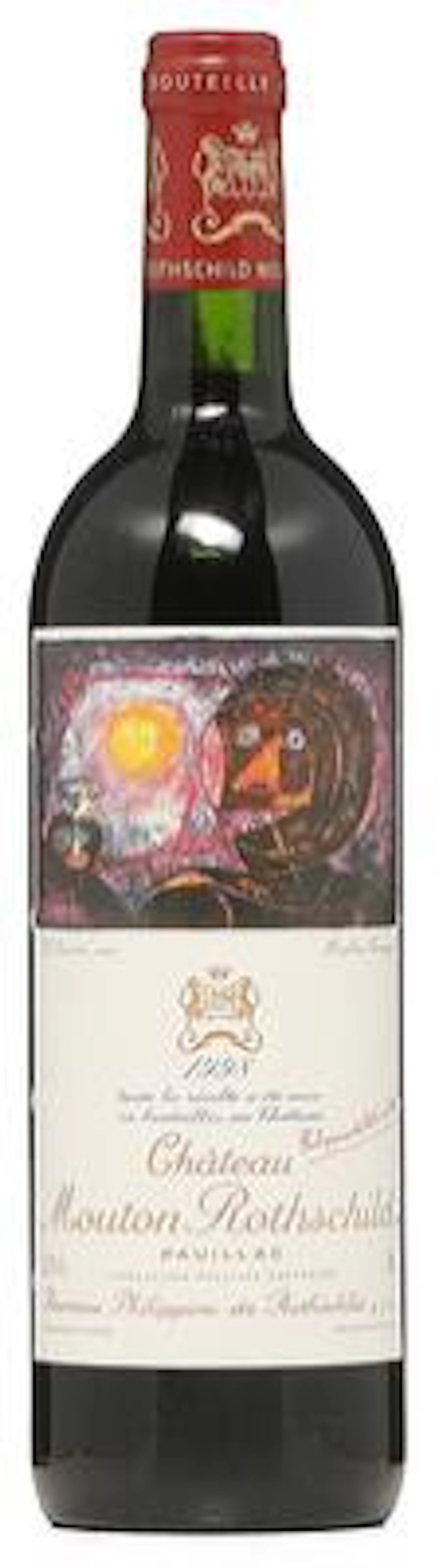 1 bt. Château Mouton Rothschild, Pauillac. 1. Cru Classé 1998 A (hf/in).