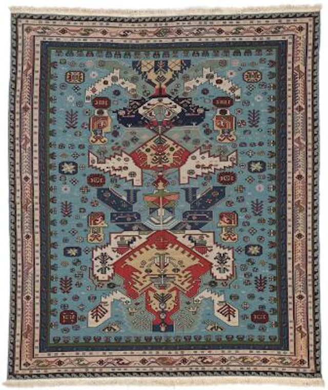 An Azerbijan sumak carpet, Caucasus. 18th century dragon design. Late