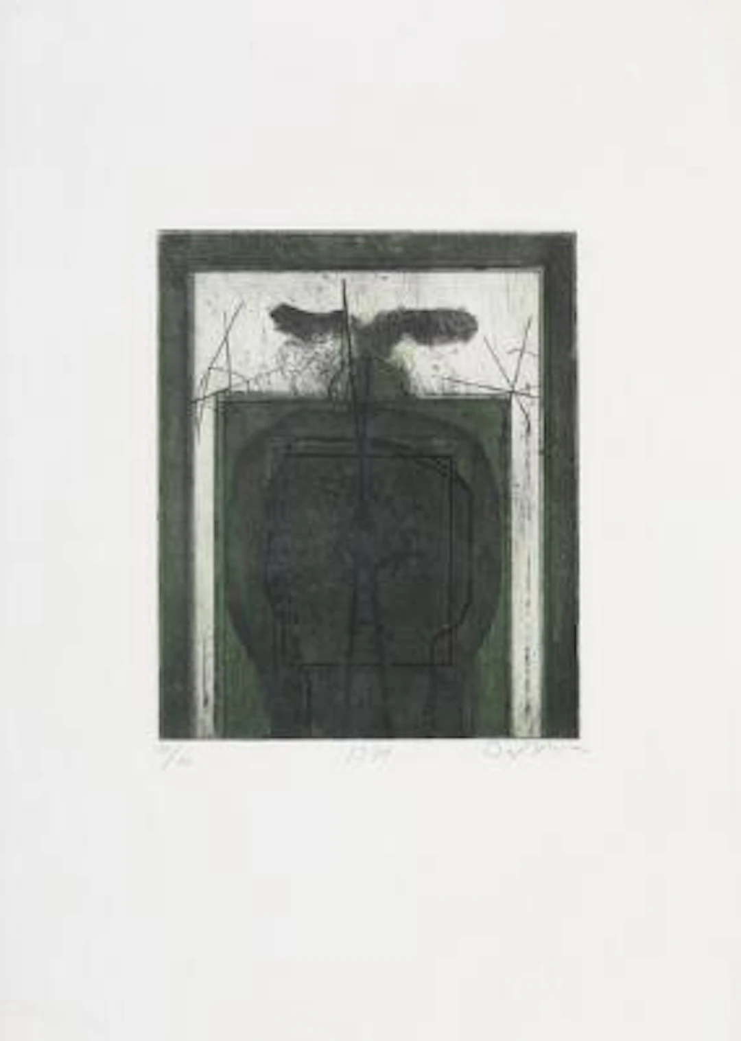 Karl-Fred Dahmen: Untitled, 1971. Three Compositions. Signed. Etching