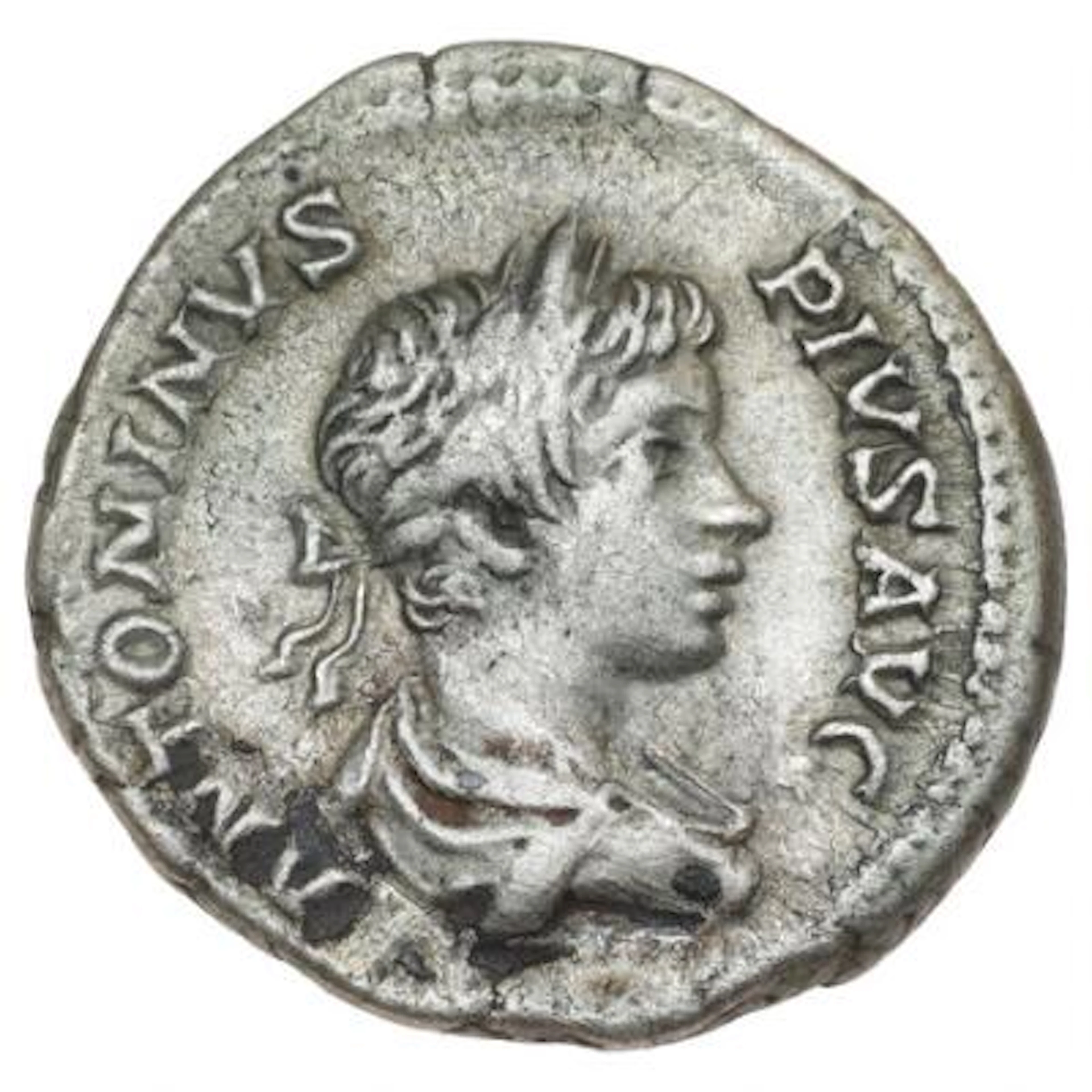 Roman Empire, Caracalla, 198-217 AD, Denarius. Rome, 201-206 AD; RIC