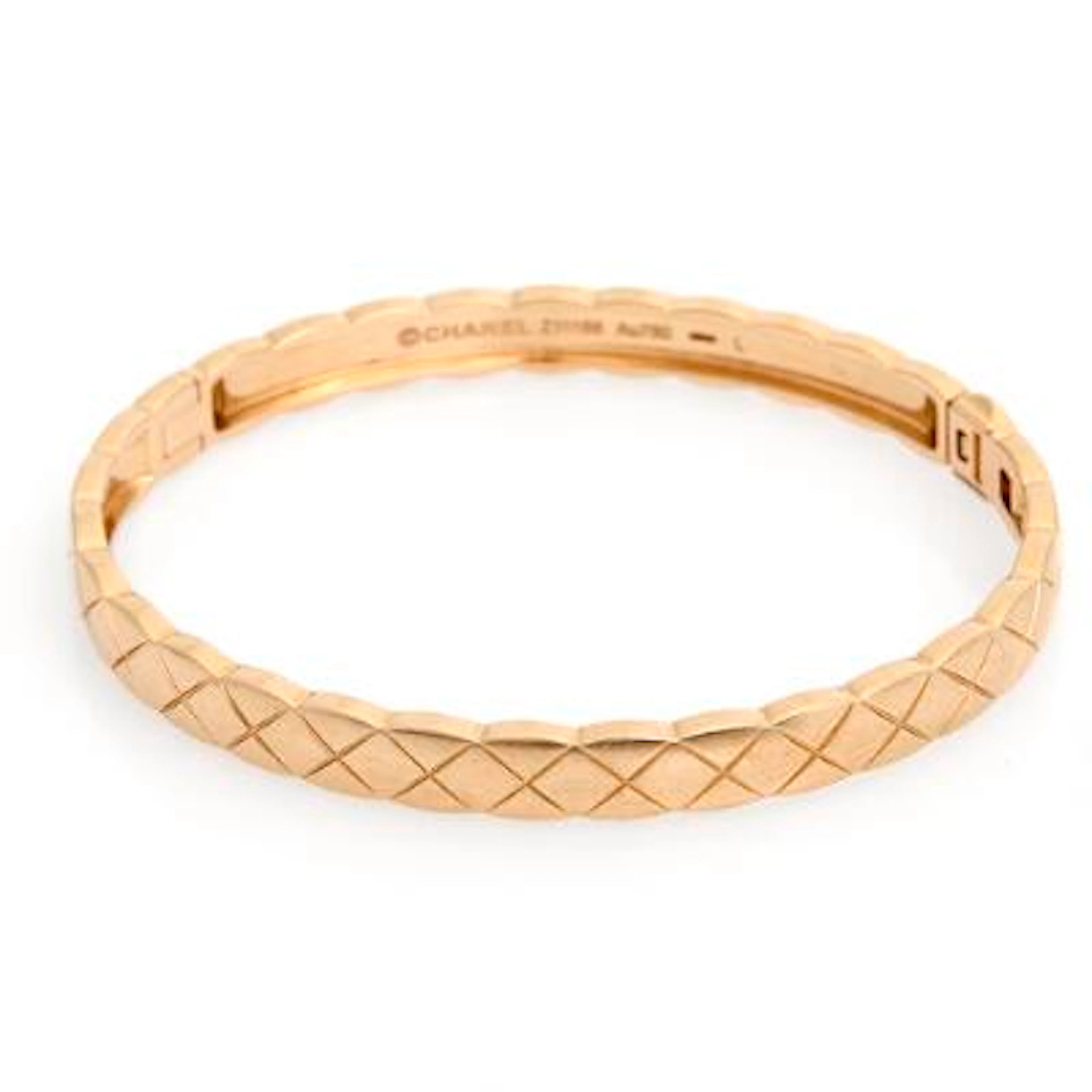 Chanel: A "Coco Crush" openable bangle of 18k rose gold. Ref. no.
