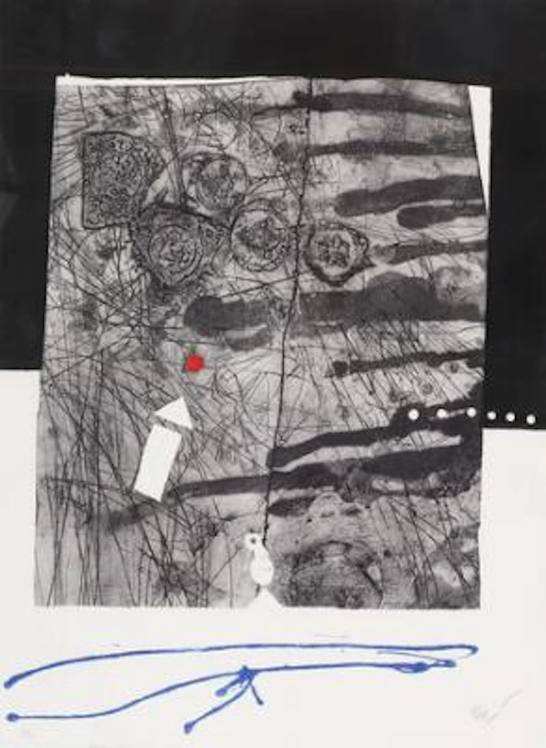 Antoni Clavé: Untitled. Signed Clavé, E. A. Etching i colours. Sheet