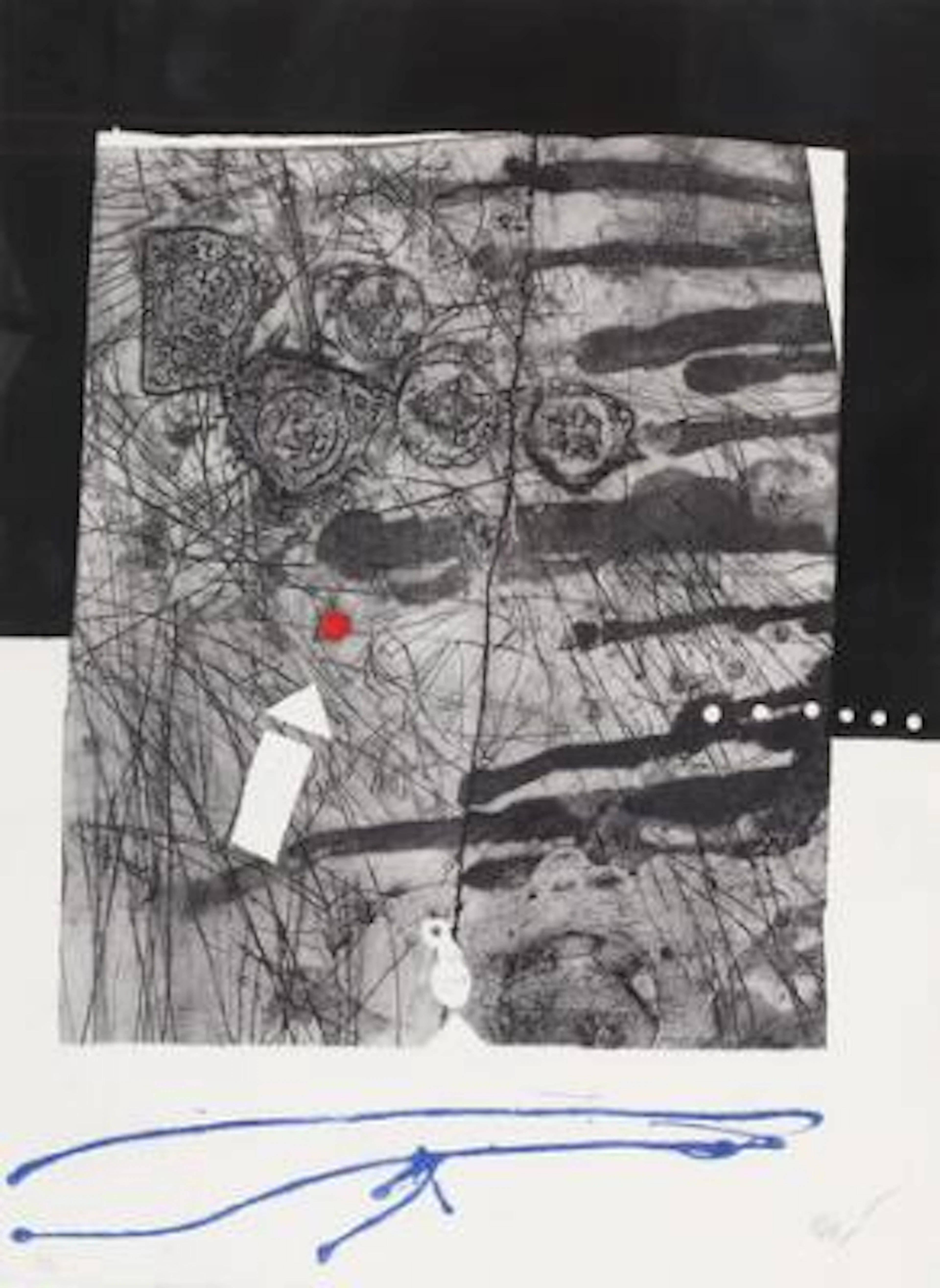 Antoni Clavé: Untitled. Signed Clavé, E. A. Etching i colours. Sheet