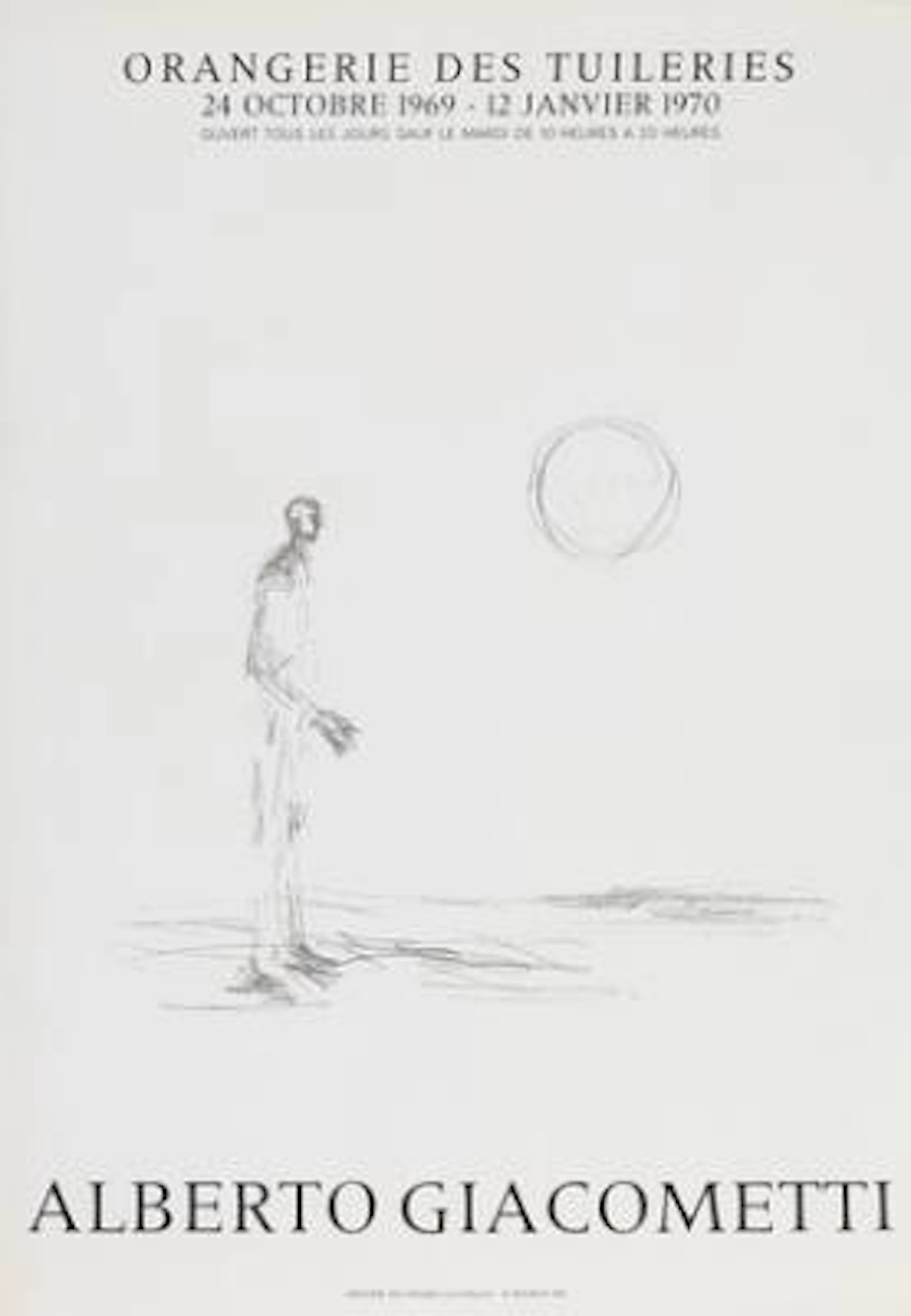 Alberto Giacometti: “Orangerie des tuileries”. 1969-70. Unsigned.