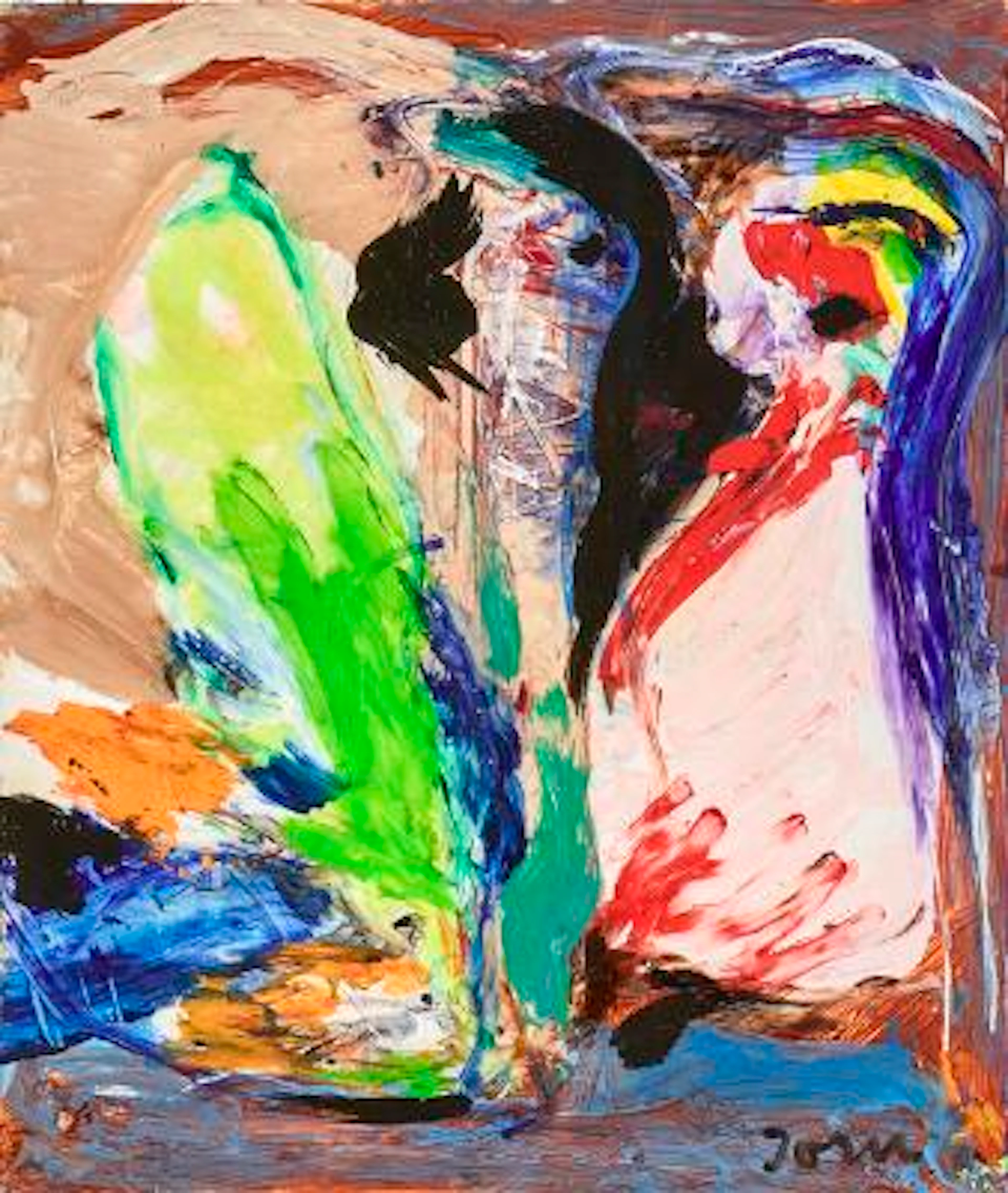 Asger Jorn: Untitled, executed in Havana, Cuba January 1968. Signed