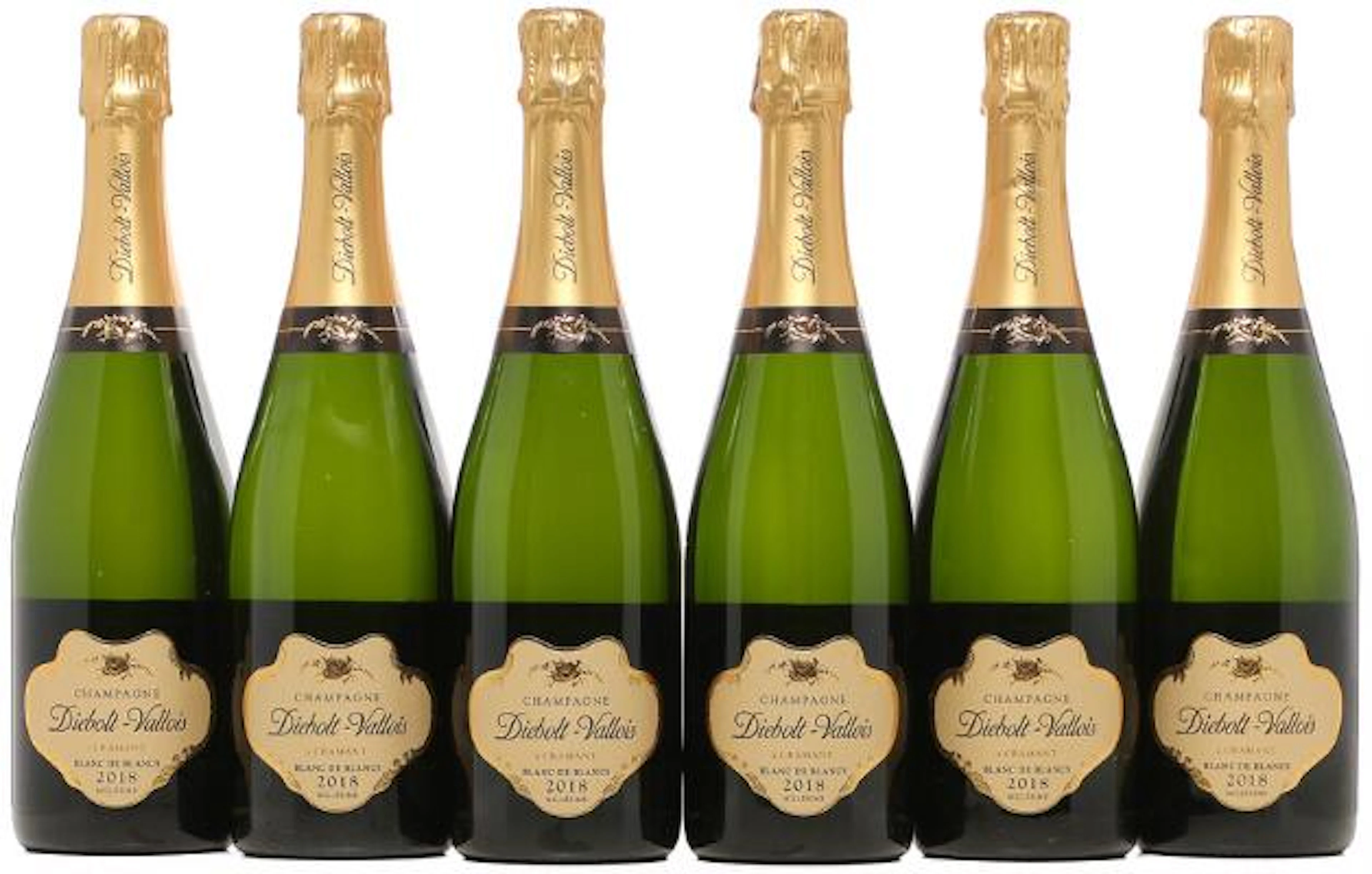 6 bts. Champagne Brut Vintage "Blanc de Blancs", Diebolt-Vallois 2018